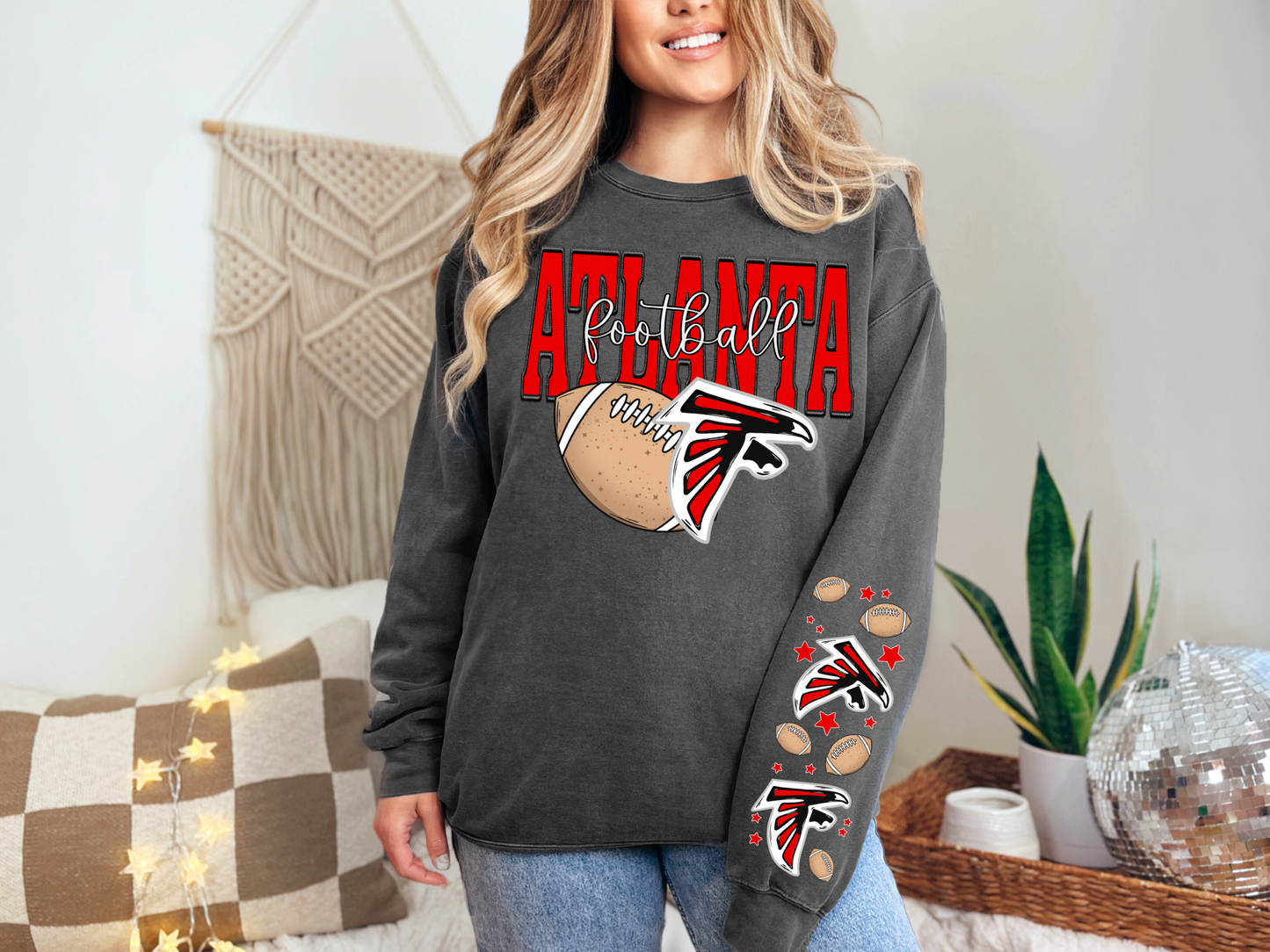 Faux Embroidery Atlanta Football - SLEEVE