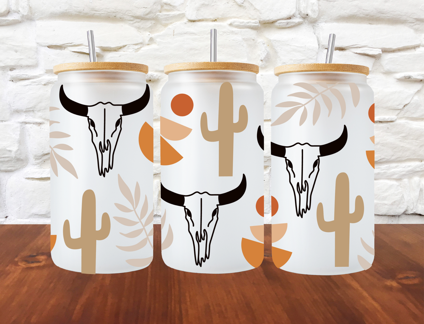 Bull skulls and cacti - UV Libby Wrap