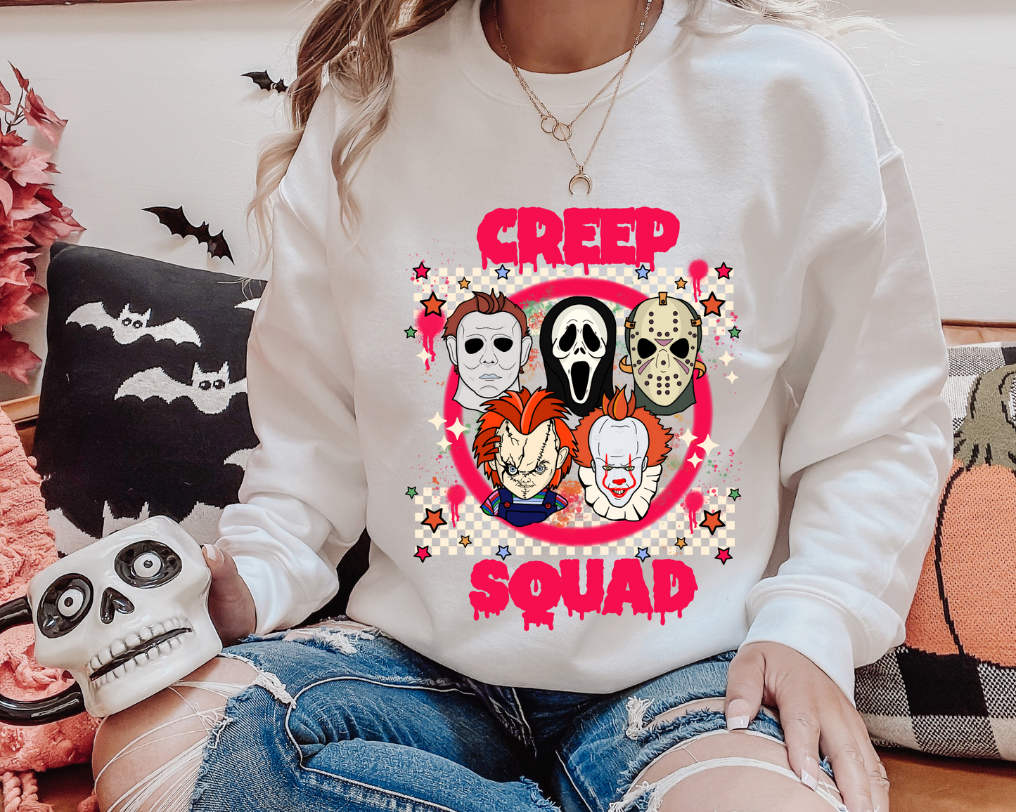 Creep squad white checkered