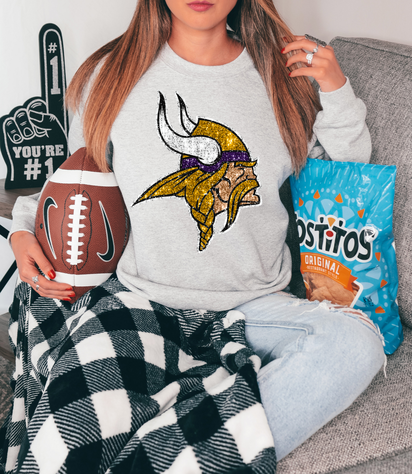 Vikings Logo GLITTER - DTF Print