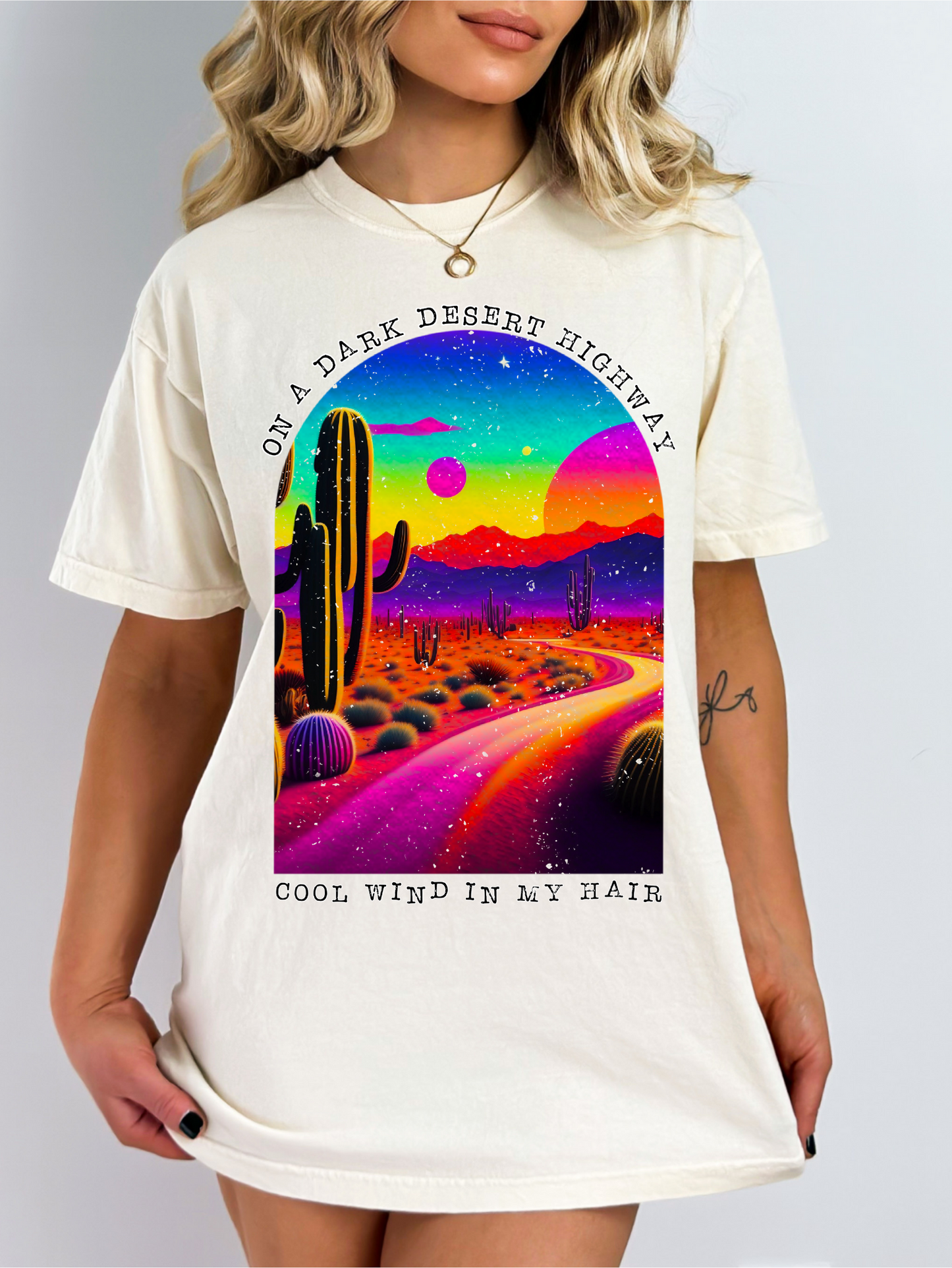 On a dark desert highway cool wind in my hair