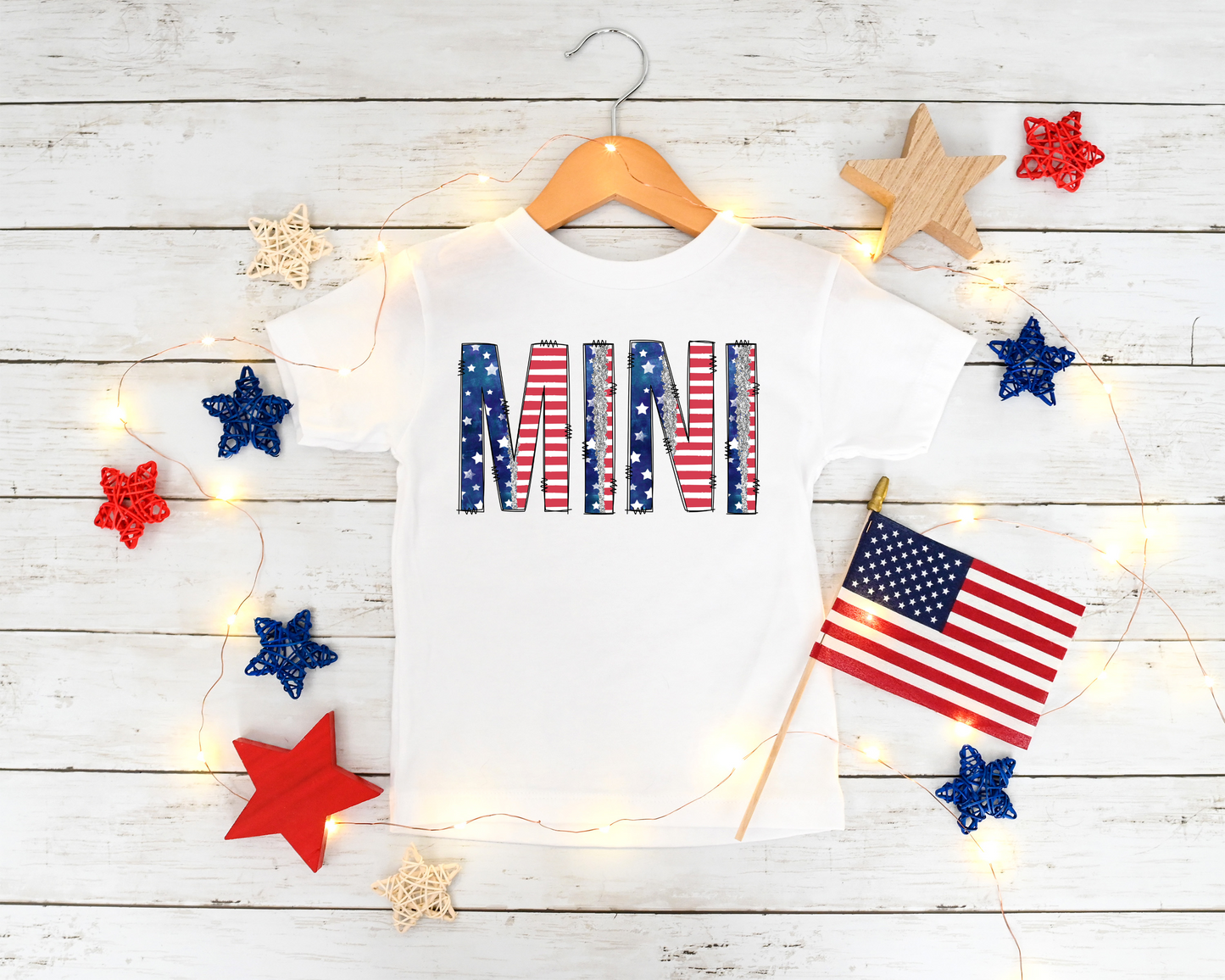 Mini Glitter Flag
