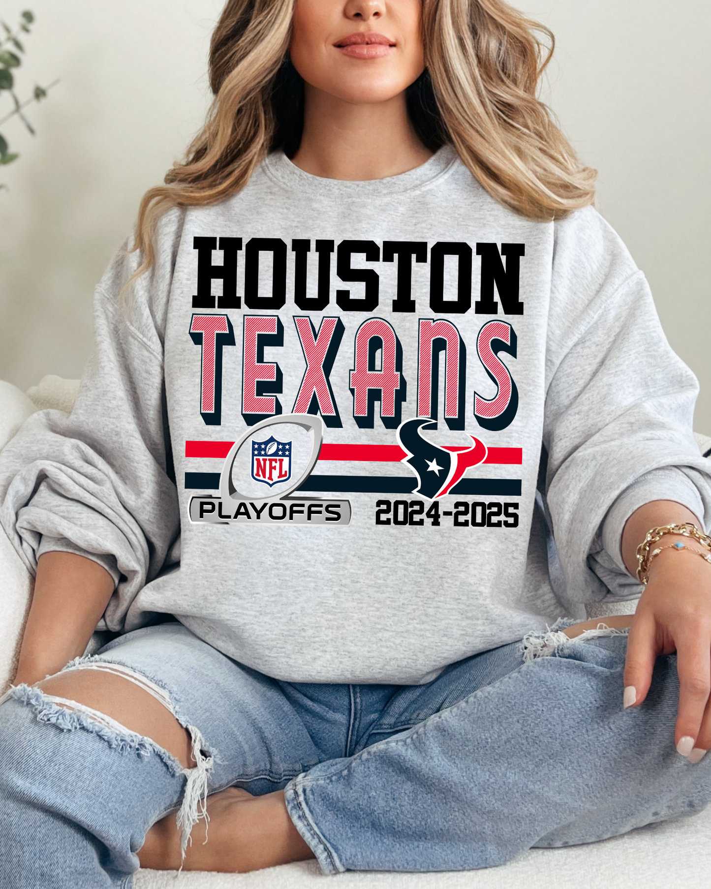 Houston Texans Playoff Red 2024-2025 Logo
