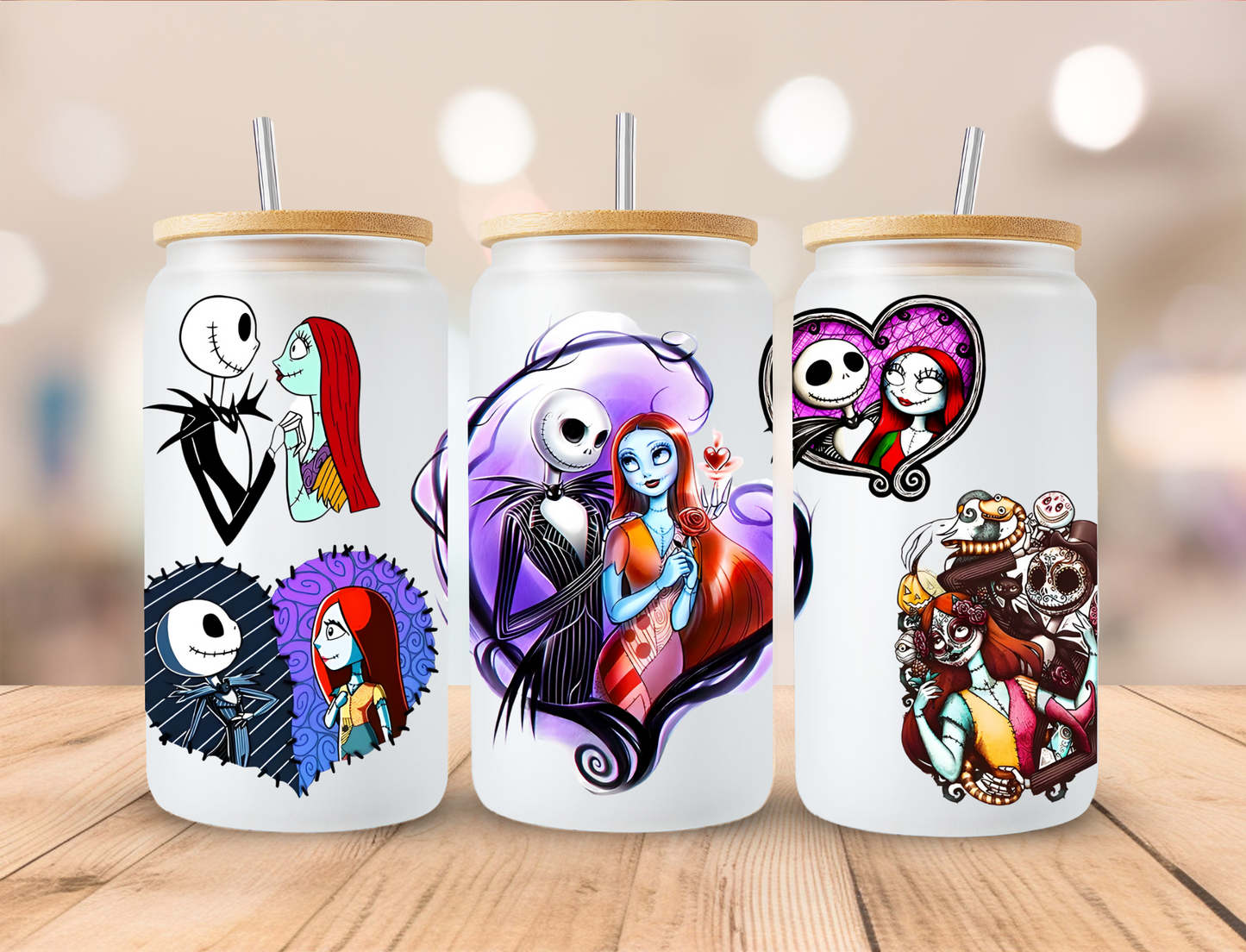 Jack Skellington and Saly collage - UV Libby Wrap