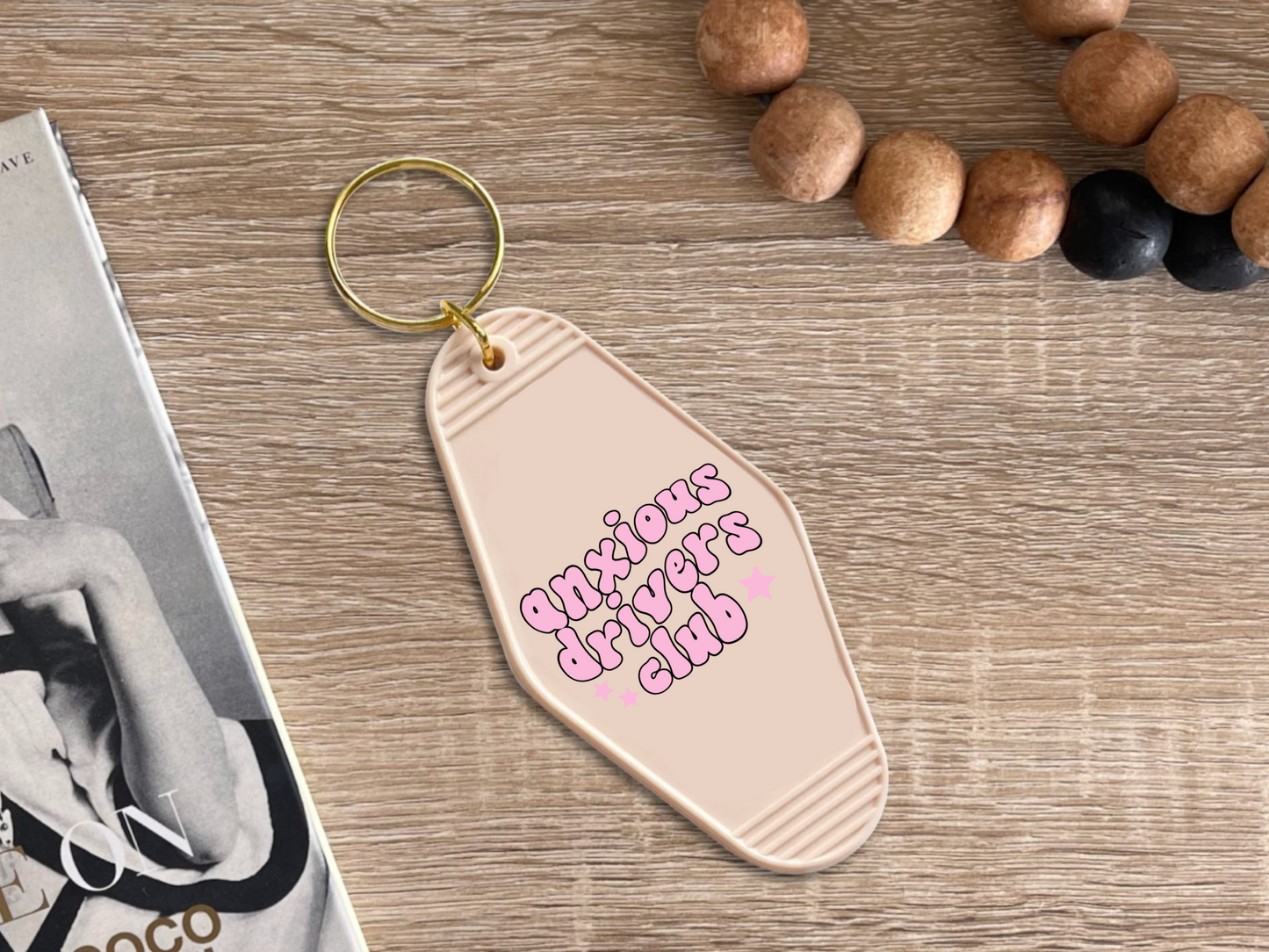 Anxious Drivers Club - Motel keychain