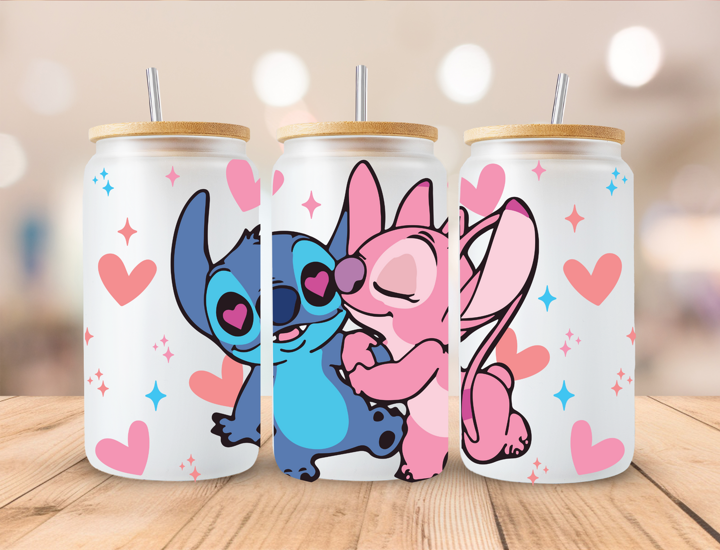 Stitch and Angel (Heart Eyes) - UV Libby Wrap