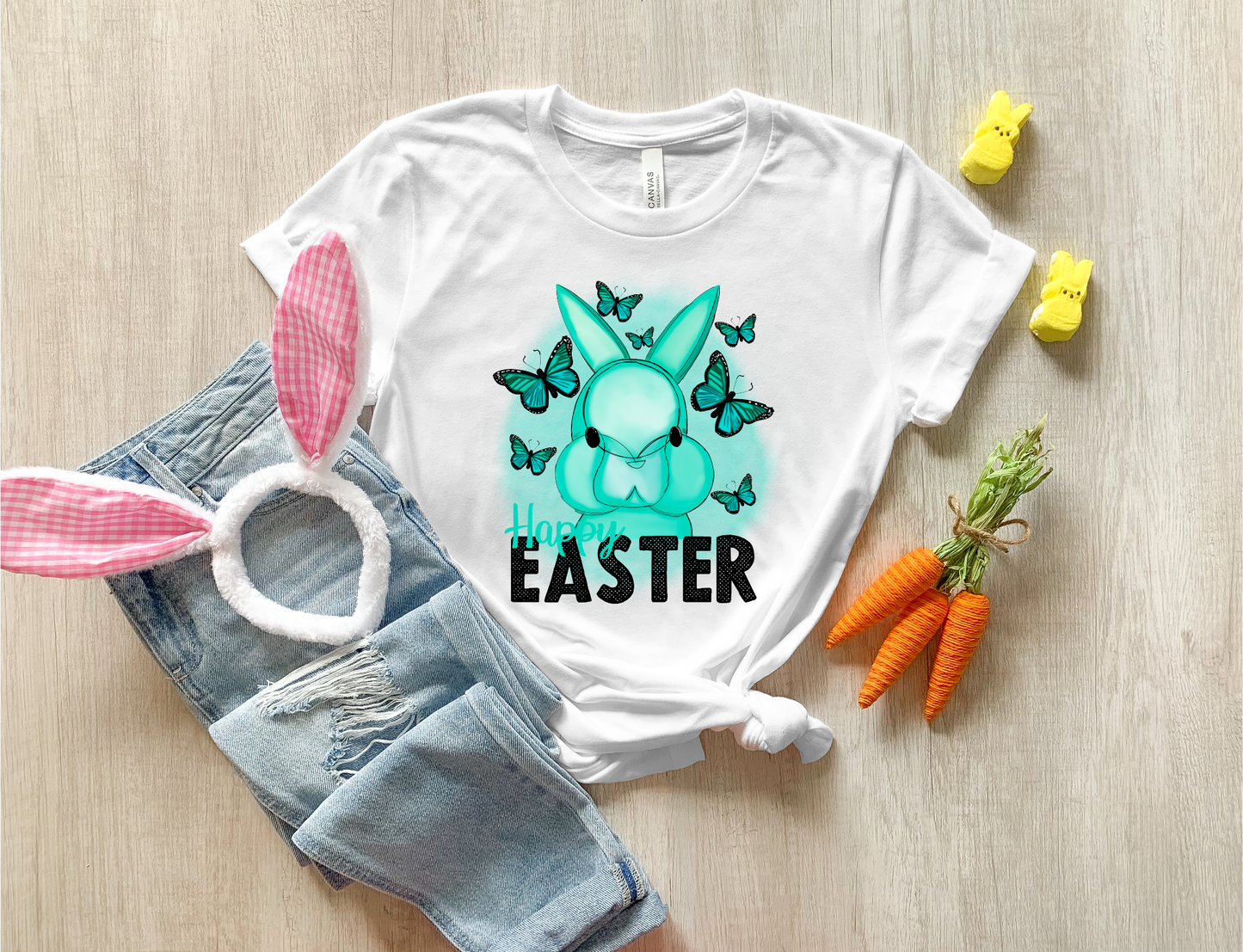 Happy Easter-Blue Butterflies
