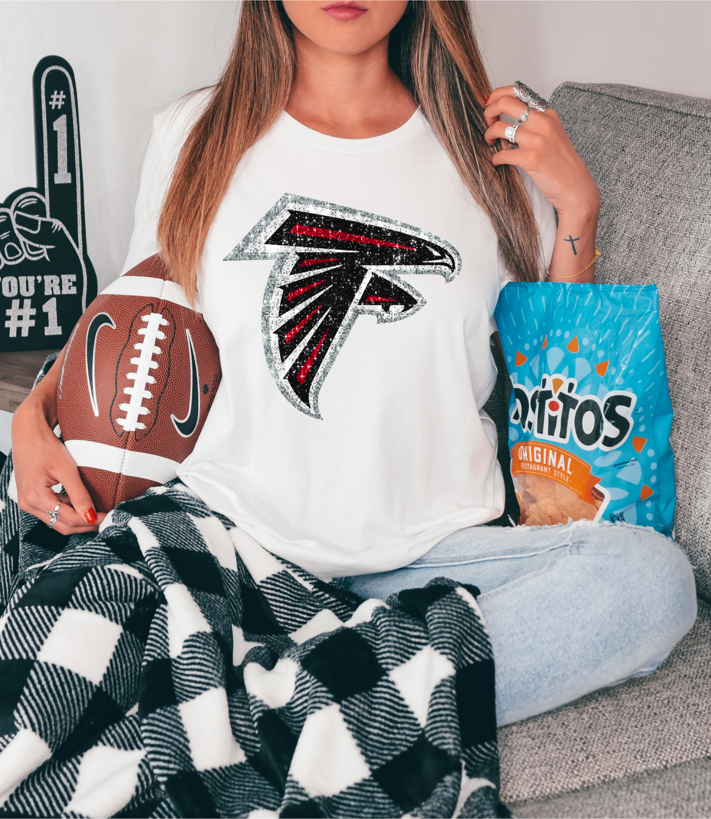 Atlanta Falcon - faux sequin