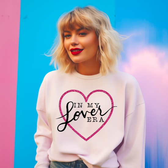 In My Lover Era Pink Heart/Black -DTF Transfer
