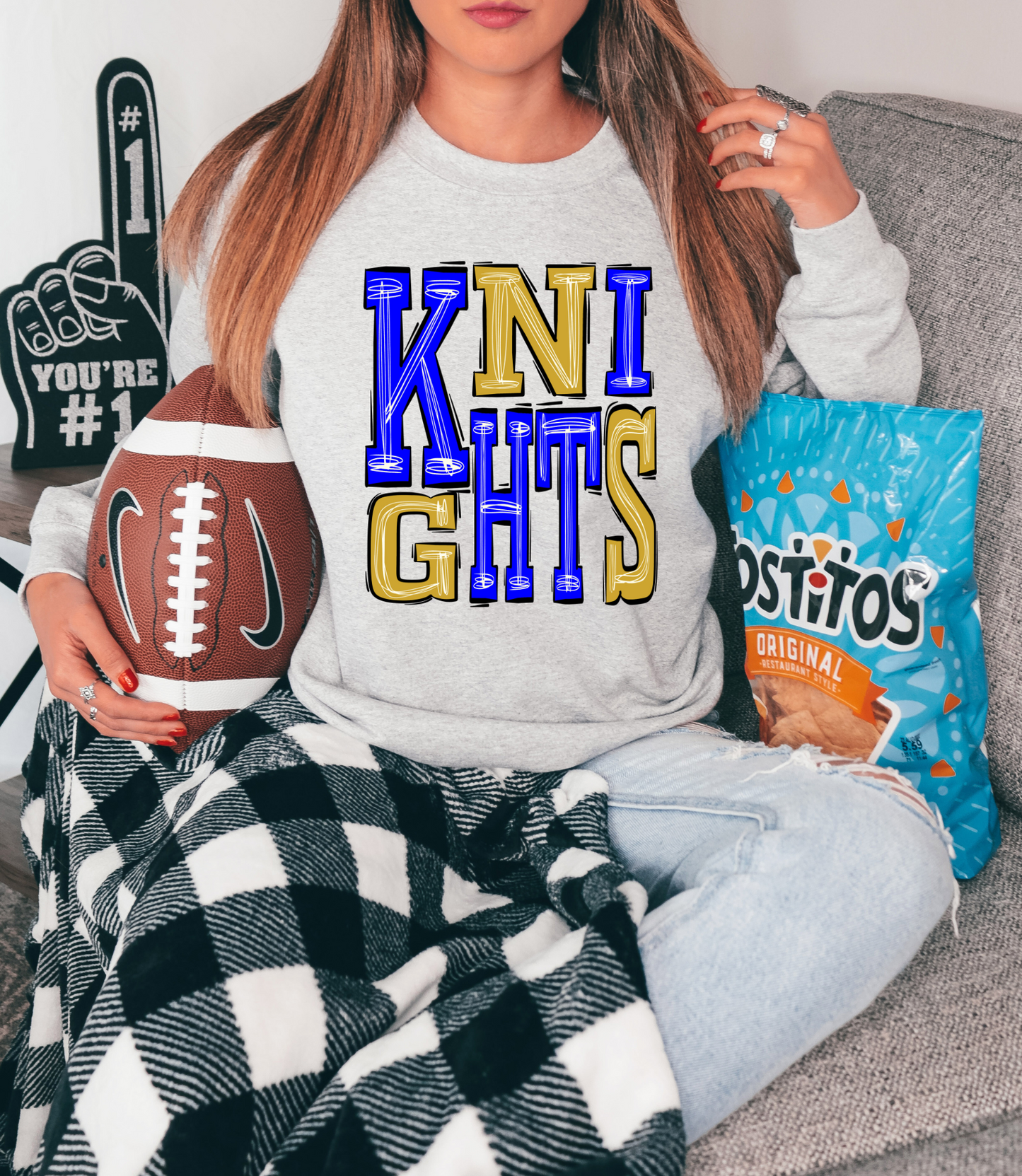 Knights (ROYAL/GOLD) - DTF Print