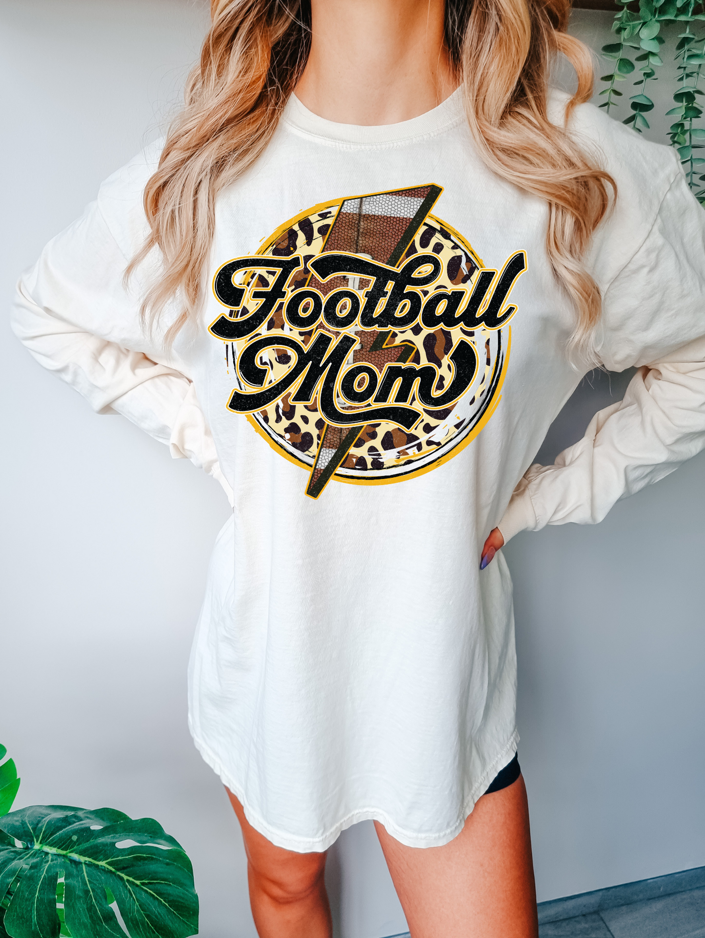Football mom-cheetah print