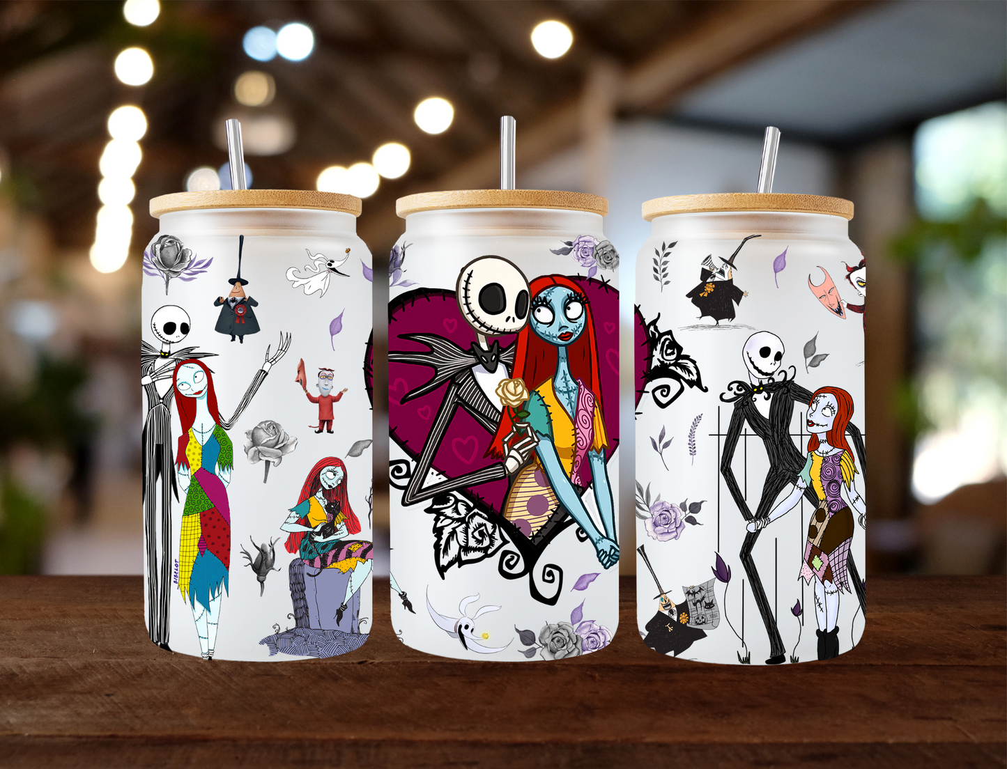 Jack Skellington & Saly in a heart - UV Libby Wrap