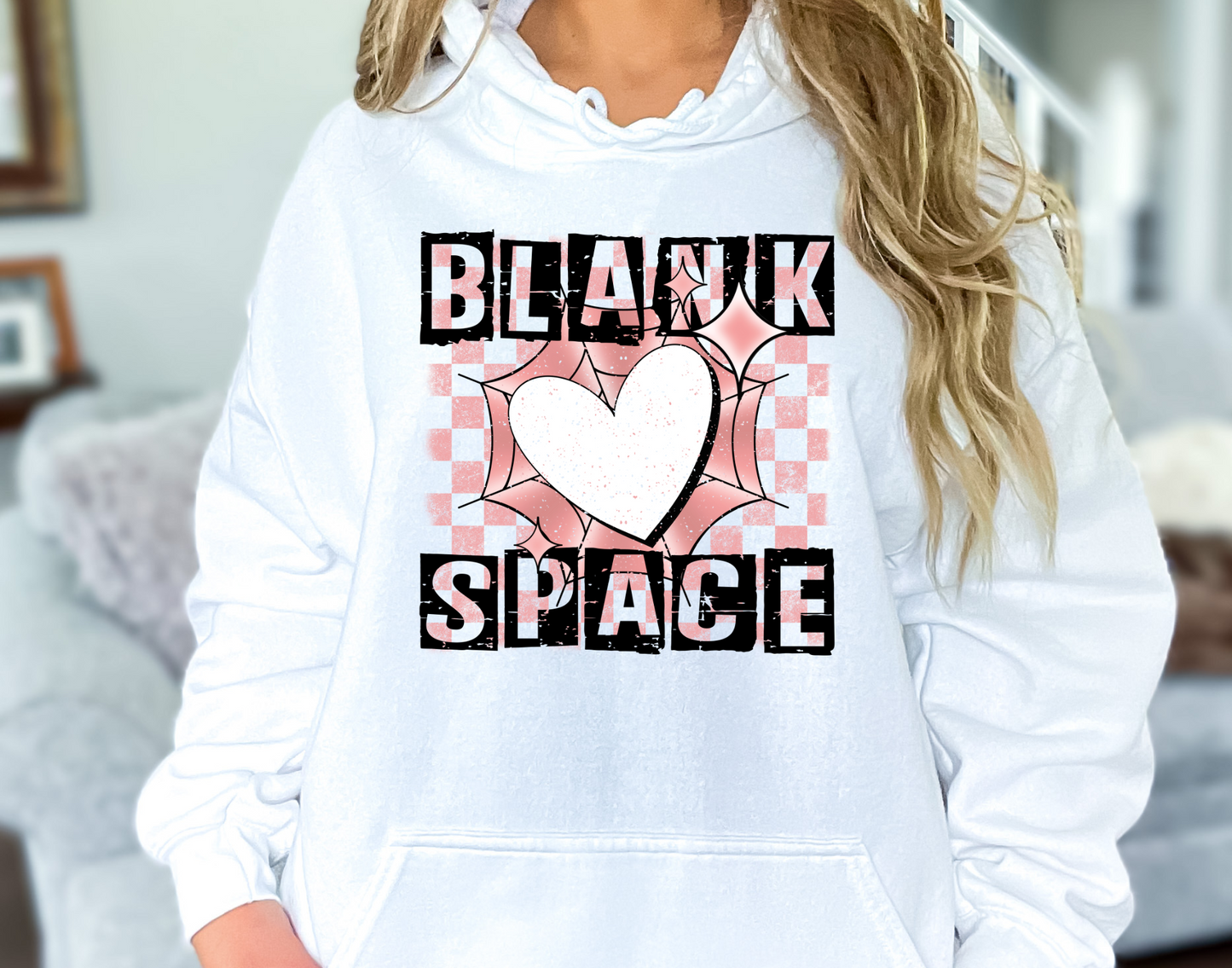 Blank space, pink checkered