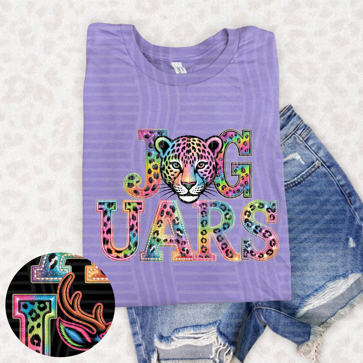 Jaguars (pink neon leopard)