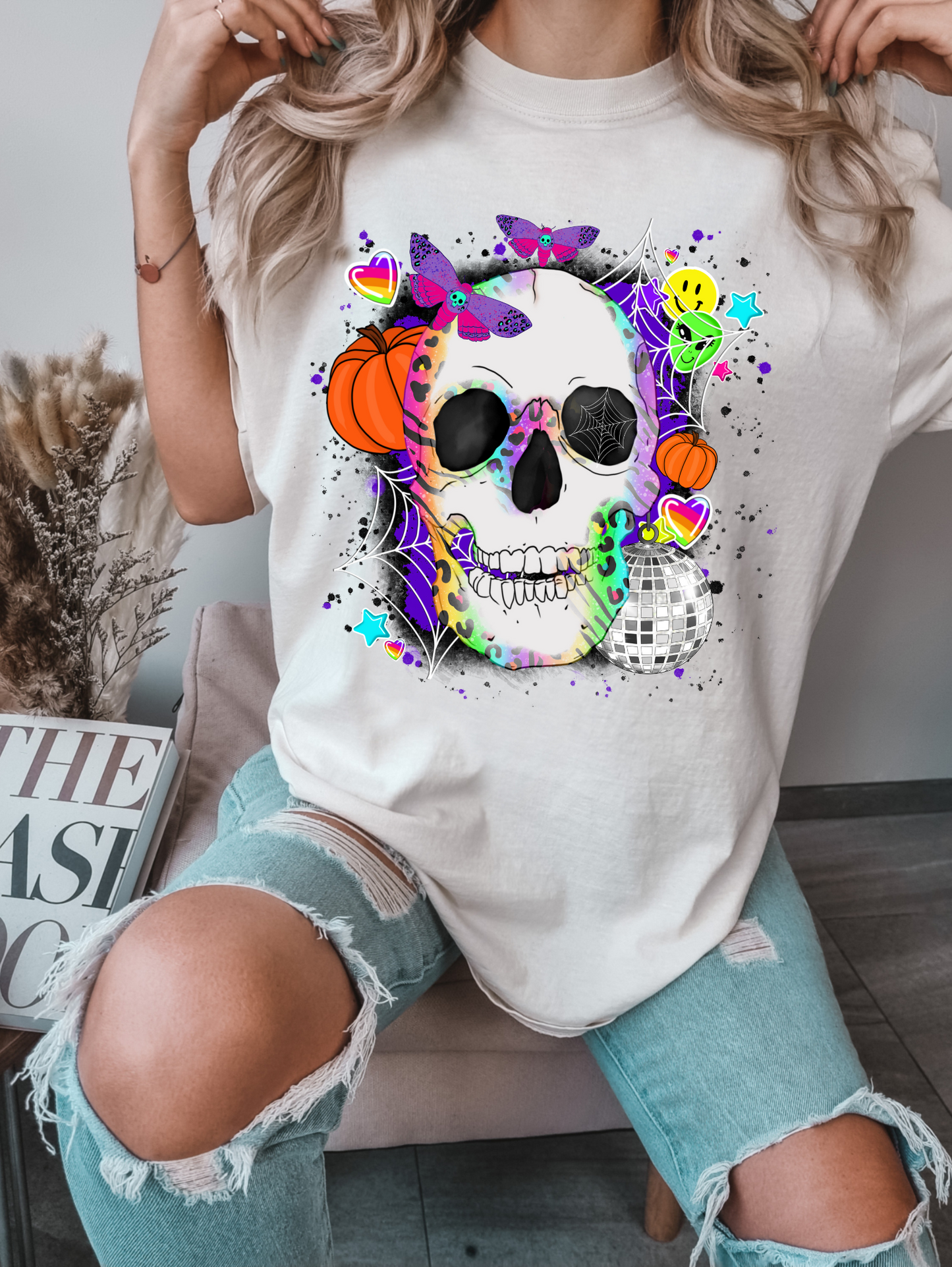 Trippy skull collage