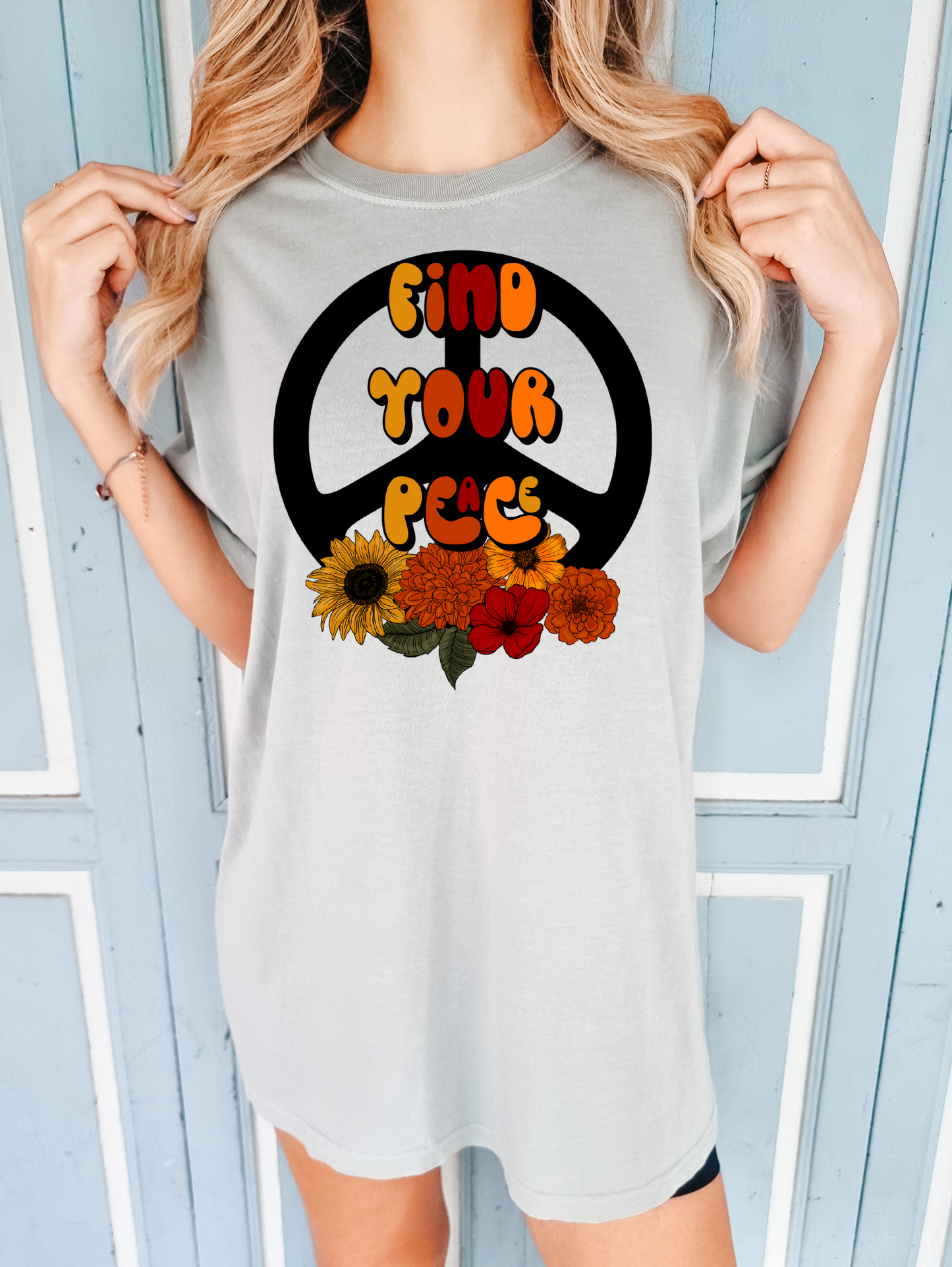 Find your peace- red, yellow , and orange