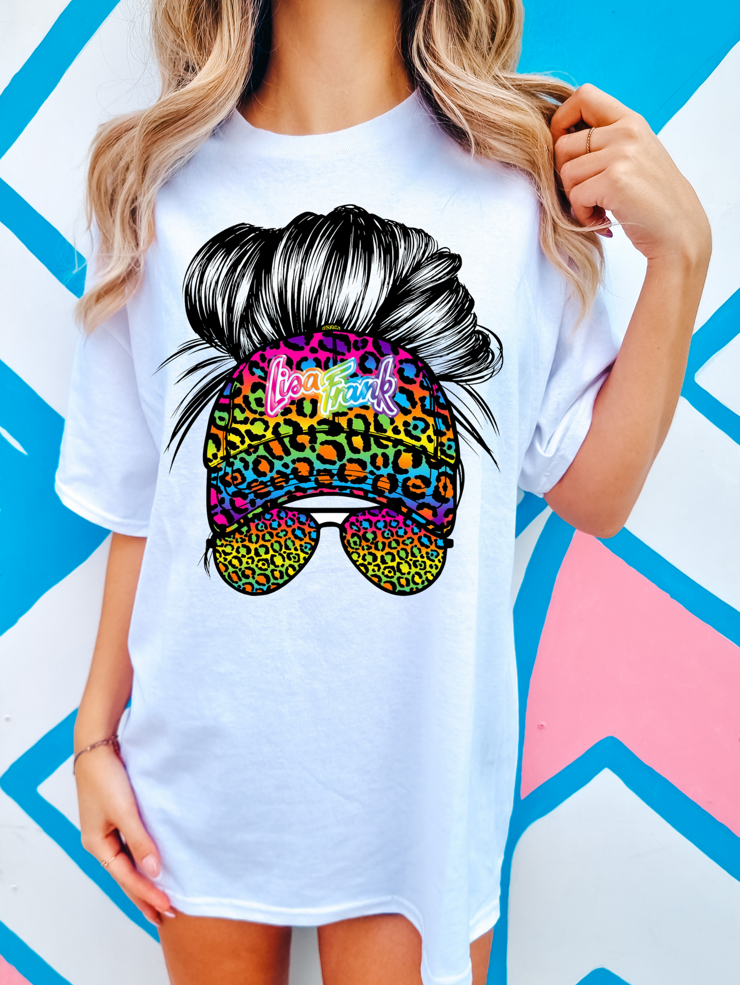 Lisa Frank-rainbow cheetah print