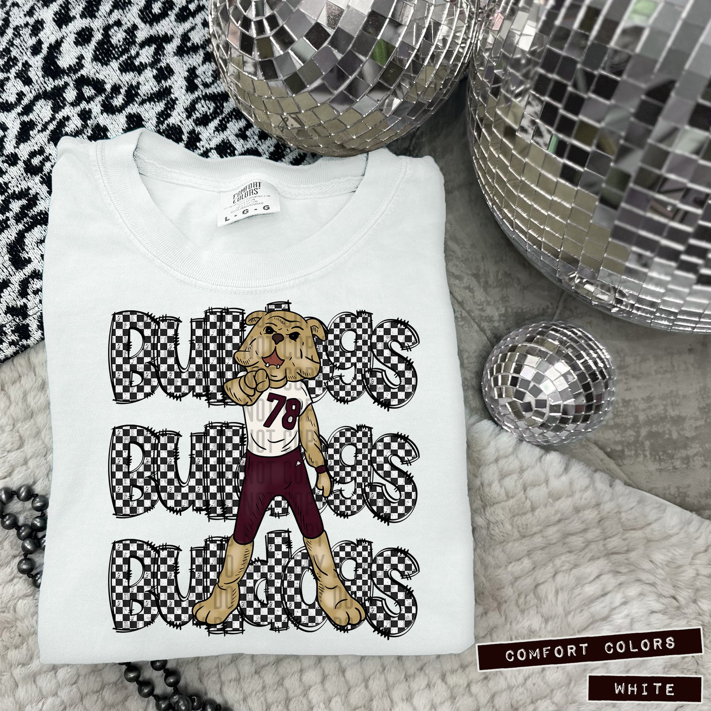 MISSISSIPPI BULLDOGS CHECKERS