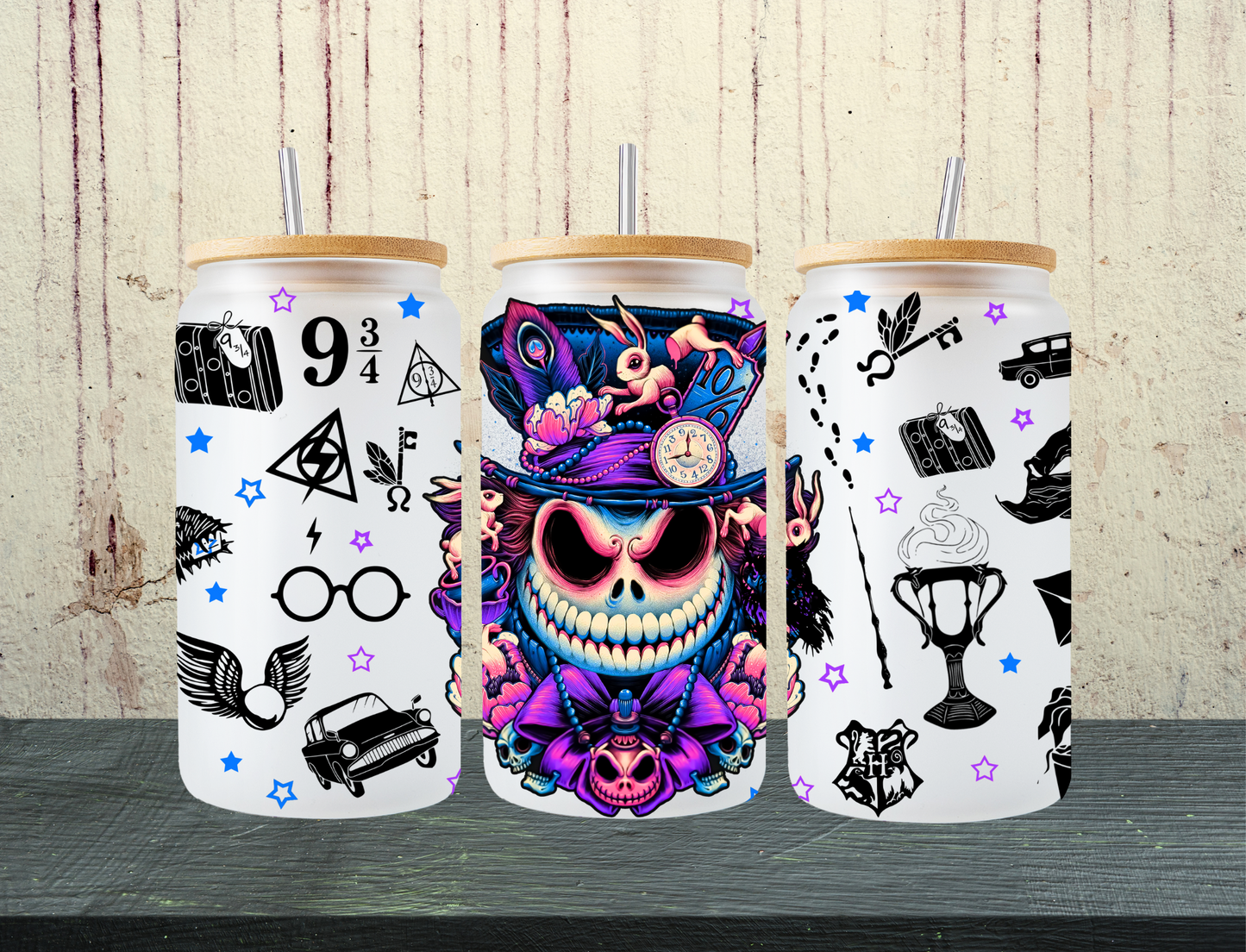 Jack Skellington/Harry potter Collab - UV Libby Wrap
