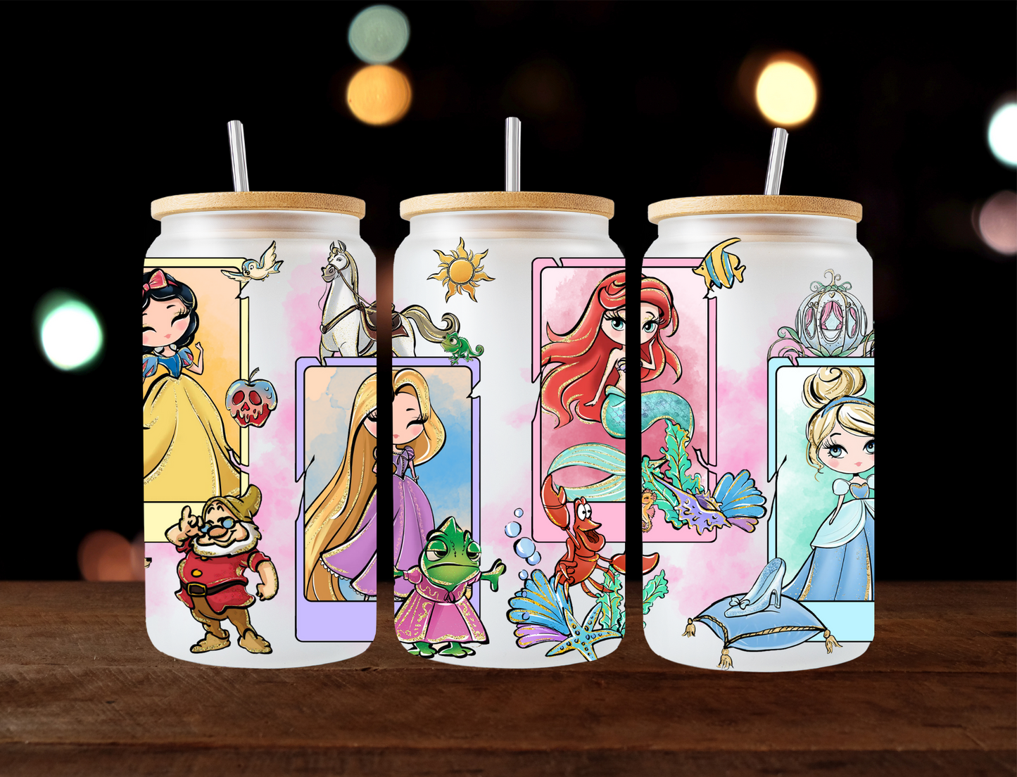 Disney princess cards - UV Libby Wrap