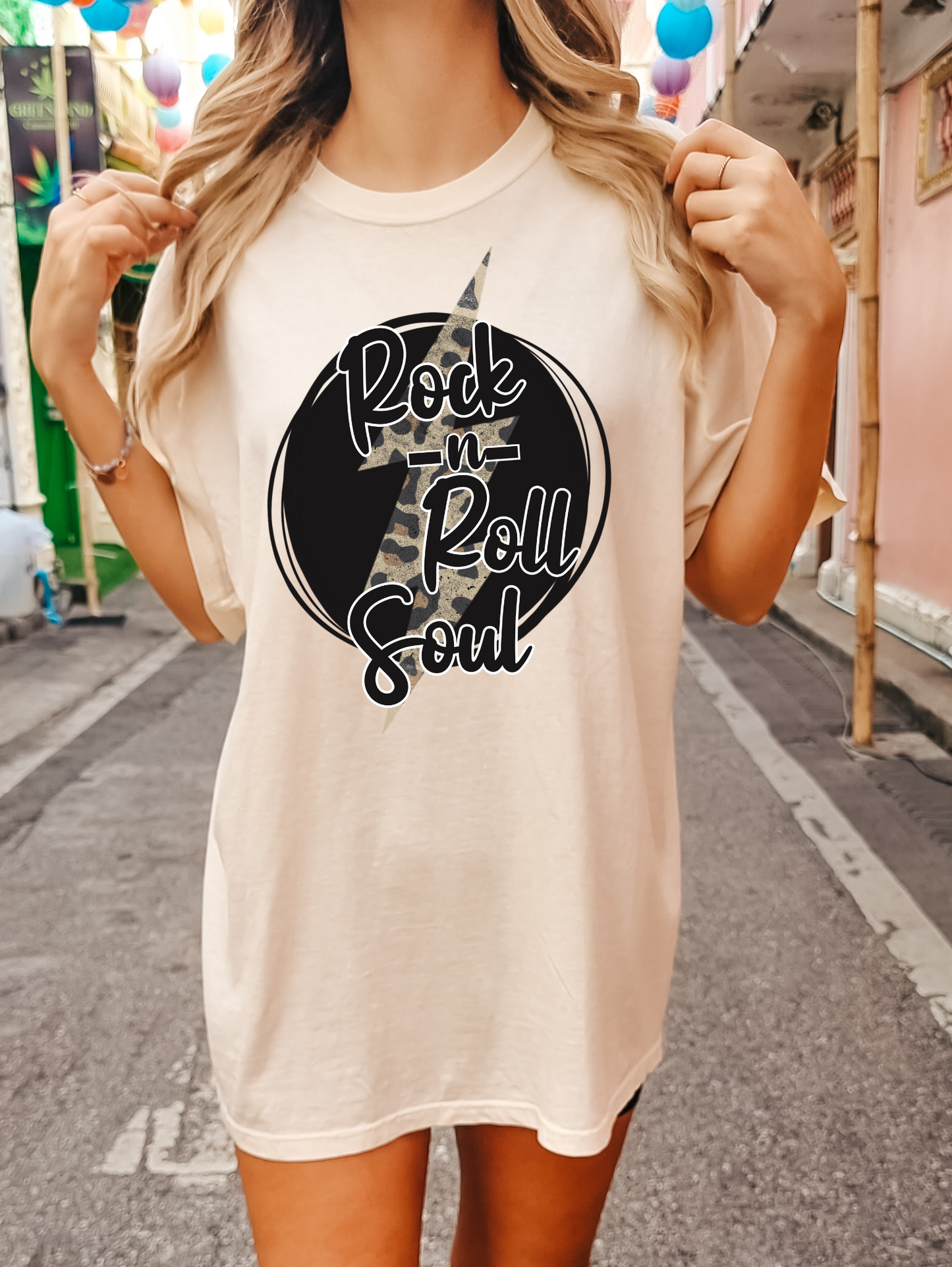 Rock N Roll Soul Leopard Lightning Bolt