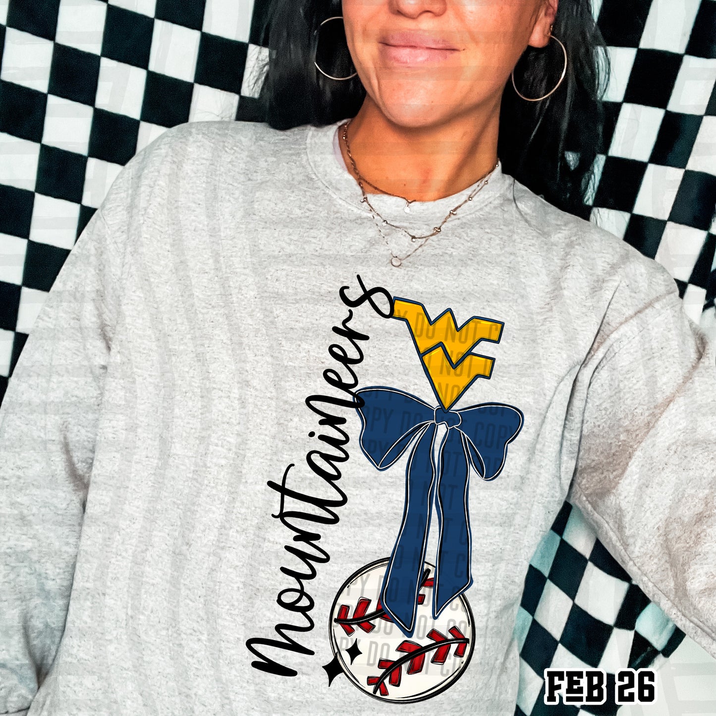MOUNTAINEERS BASEBALL BOW