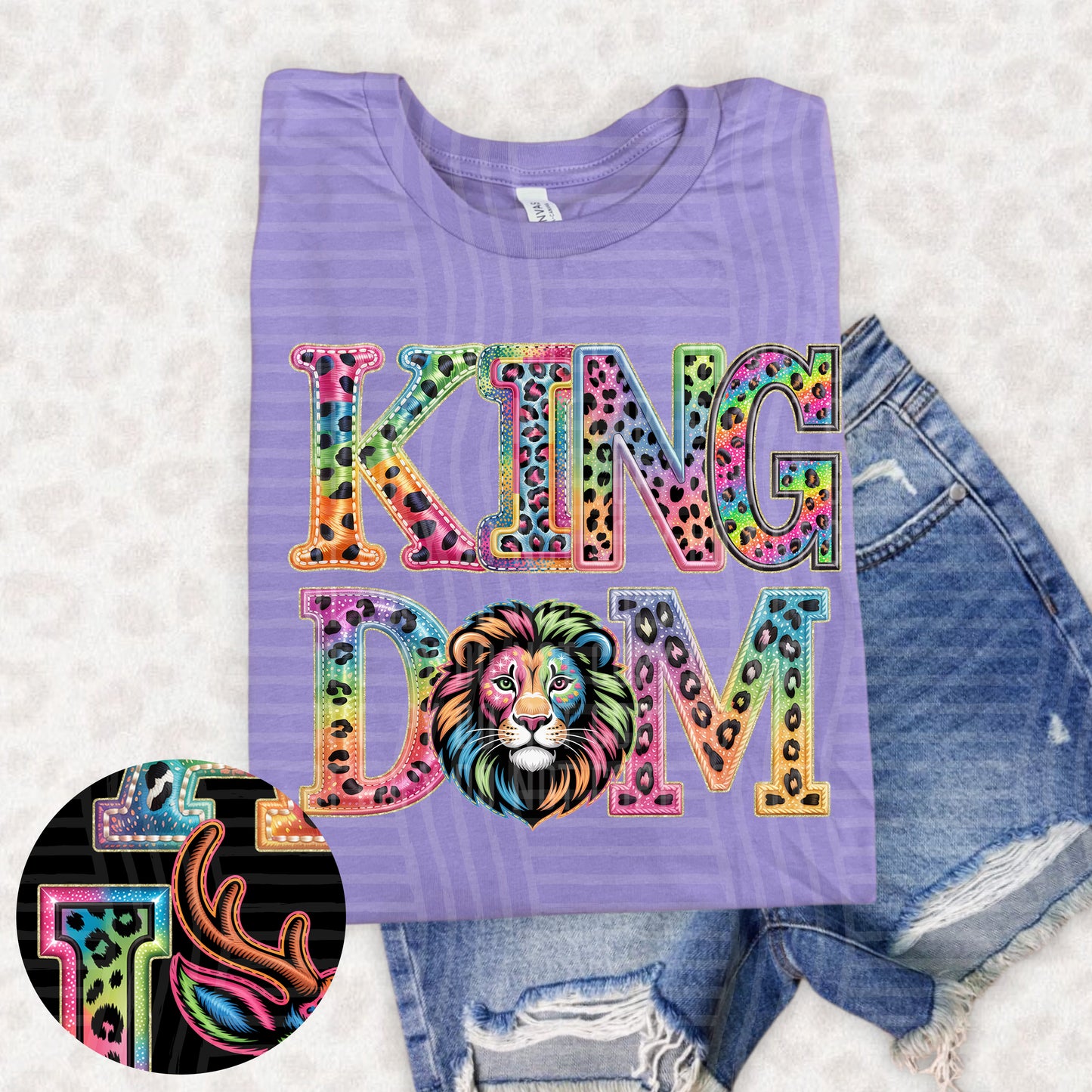 Kingdom (pink neon leopard)