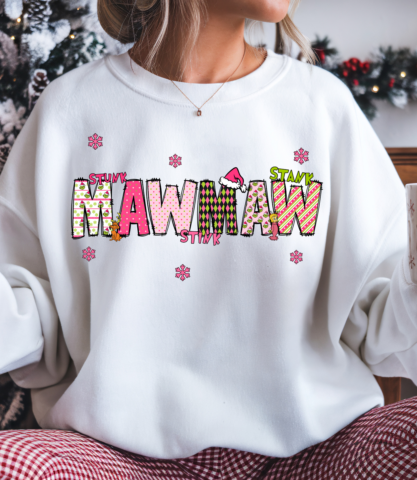 MawMaw Grinch Christmas Doodle