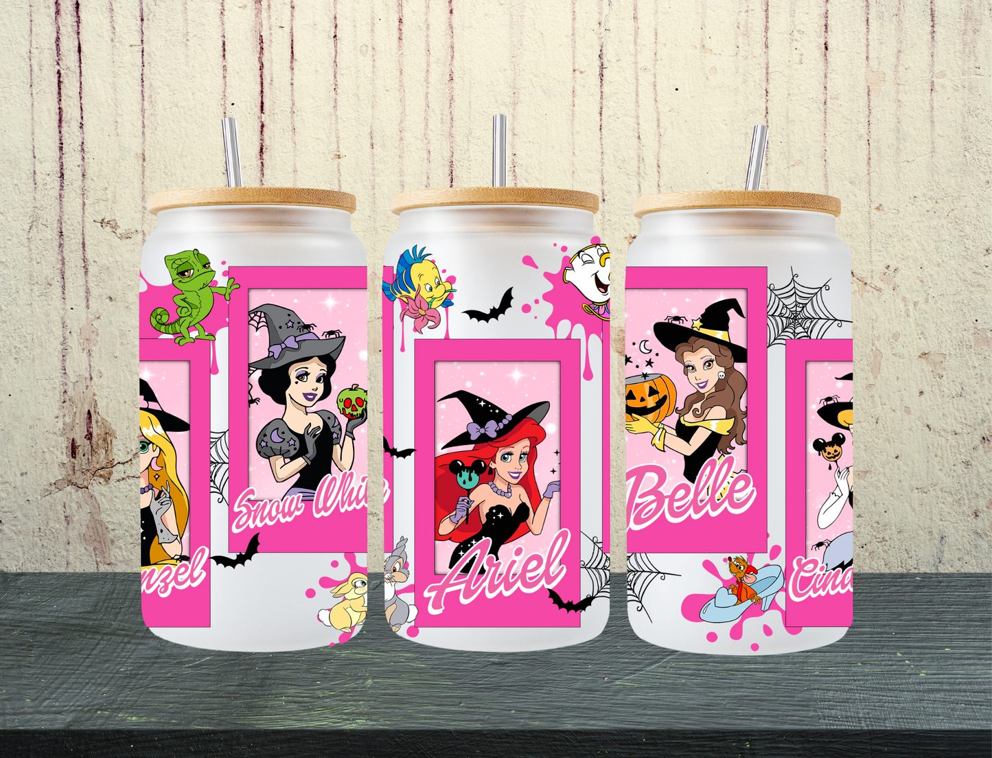 Goth Disney princesses with names - UV Libby Wrap
