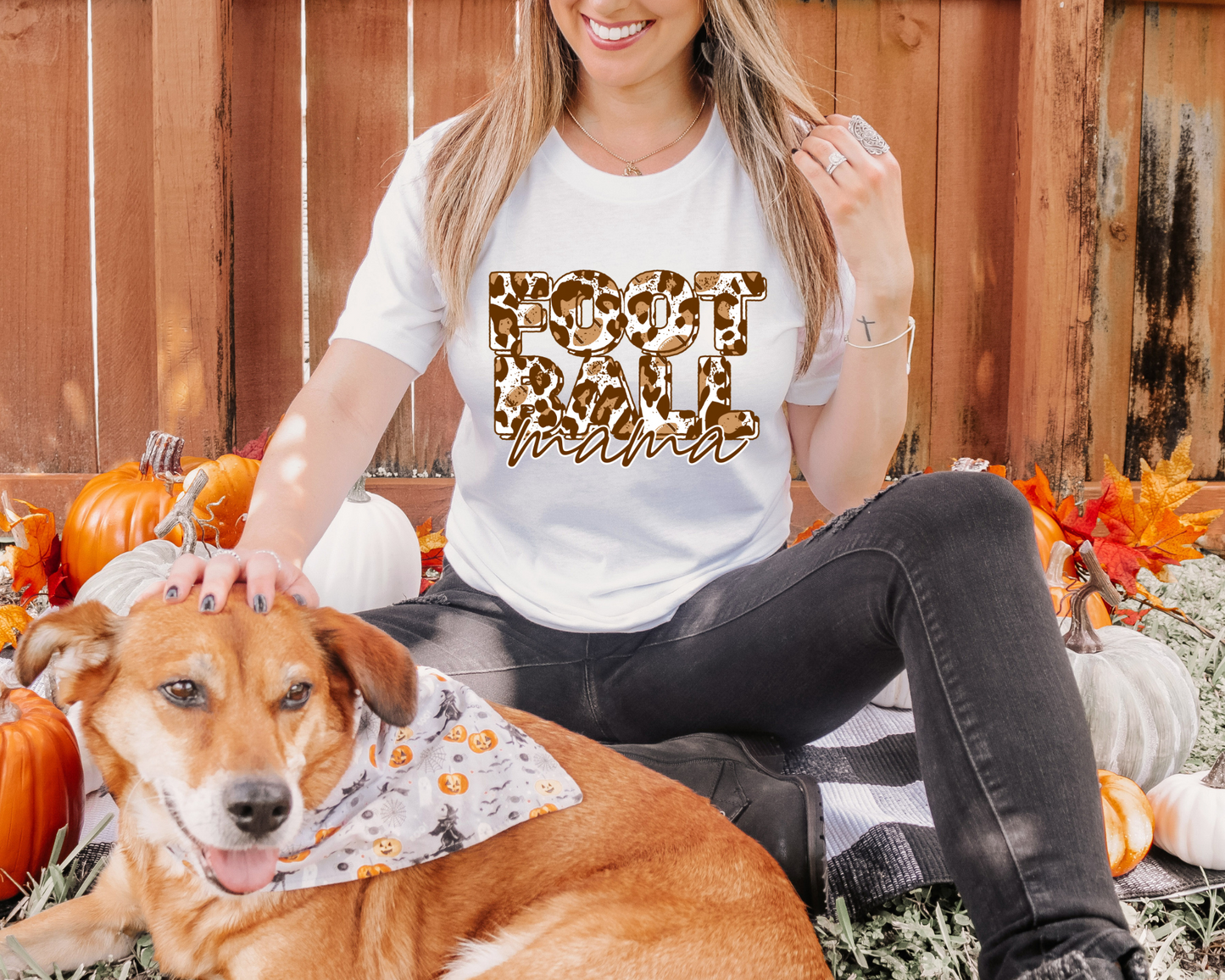 Football mama - cheetah print