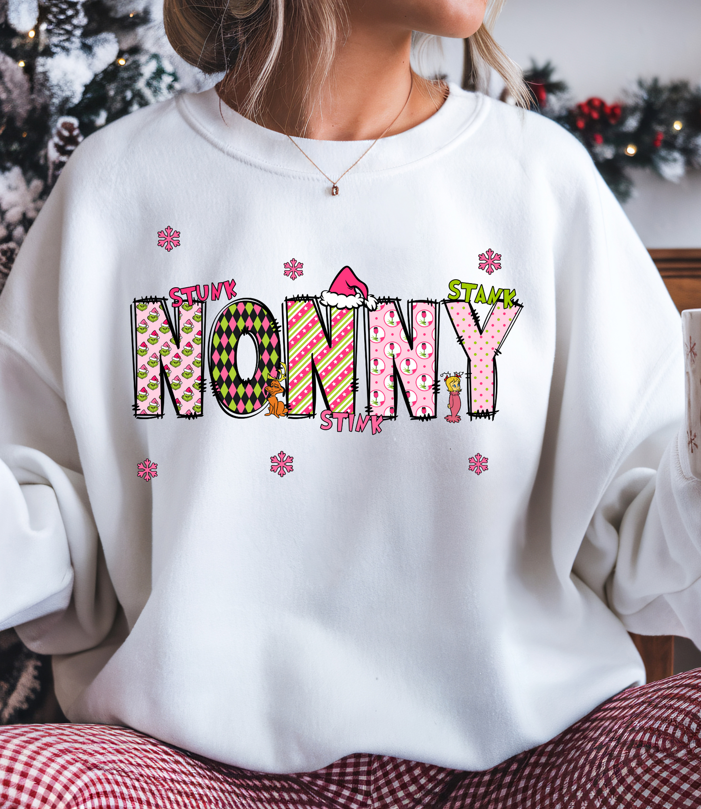 Nonny Grinch Christmas Doodle