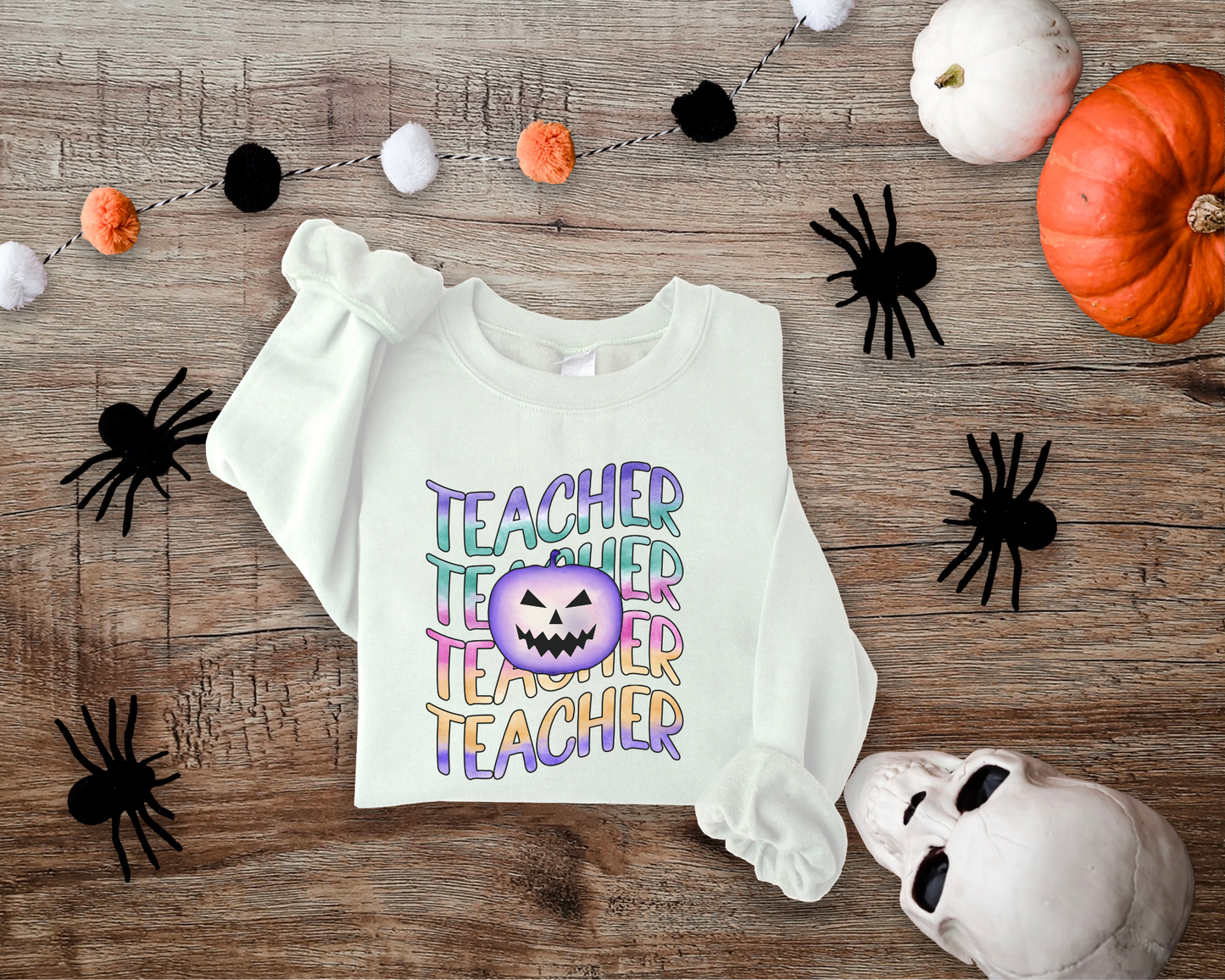 Teacher multicolored