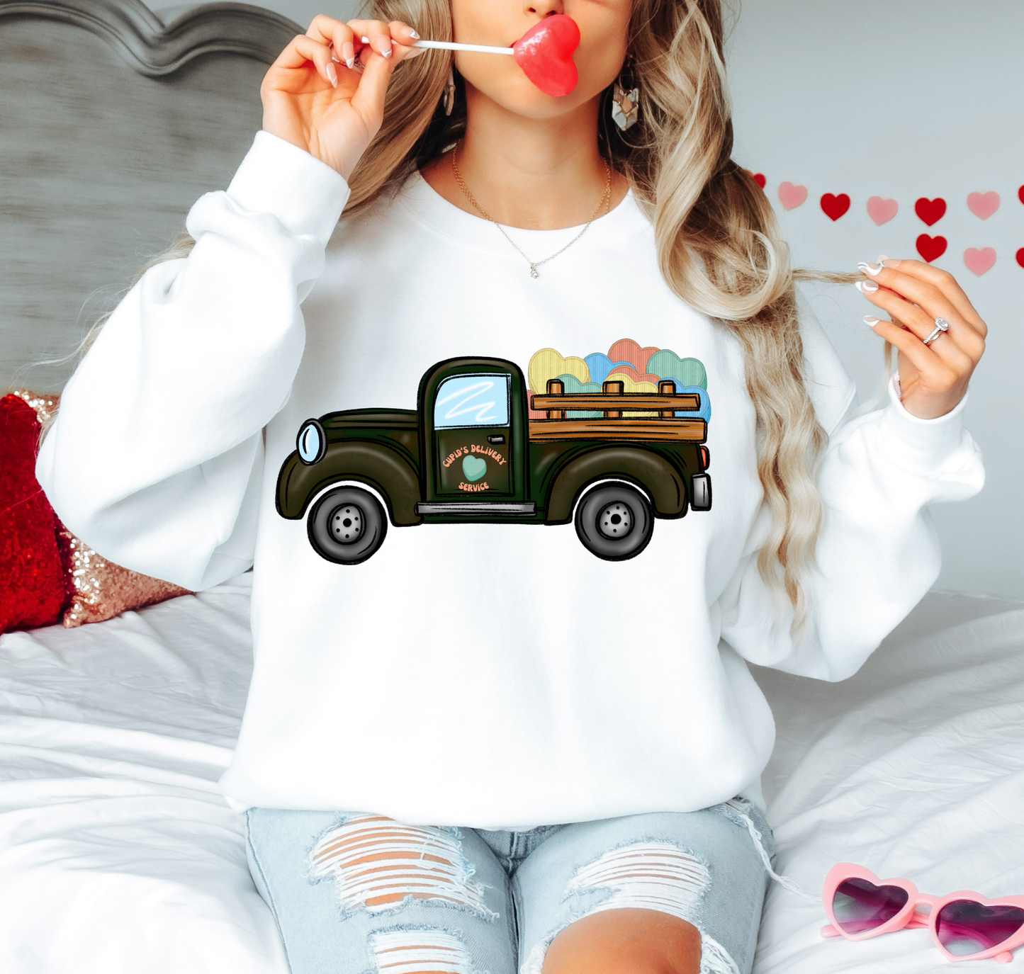 Cupids Delivery Service Pick Up Truck