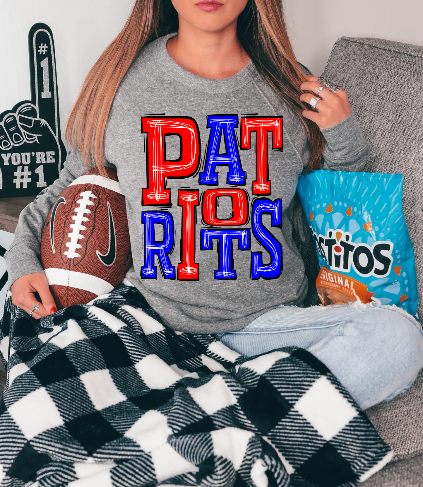 Patriots (RED/ROYAL) - DTF Print