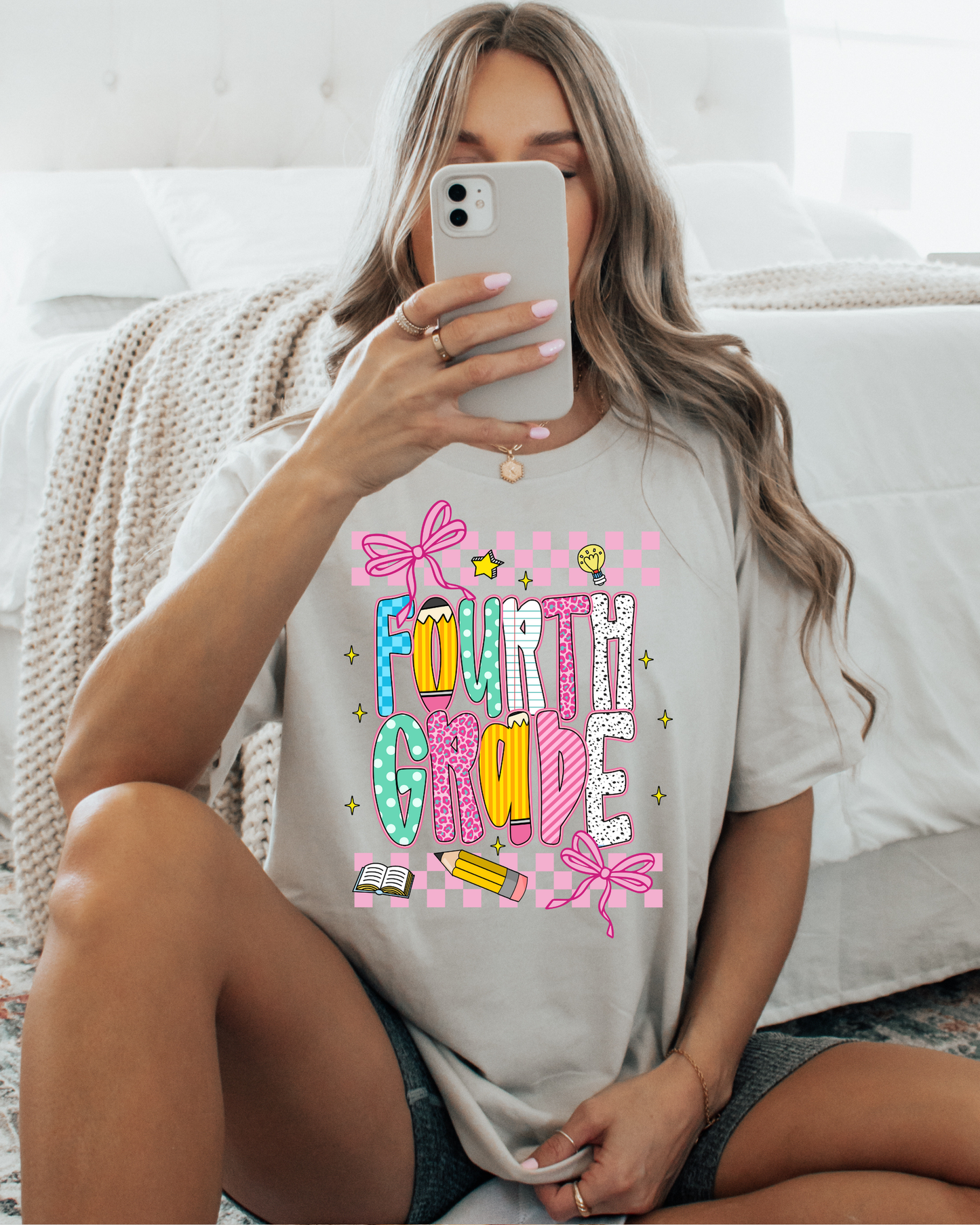 Fourth grade (pink checkered)