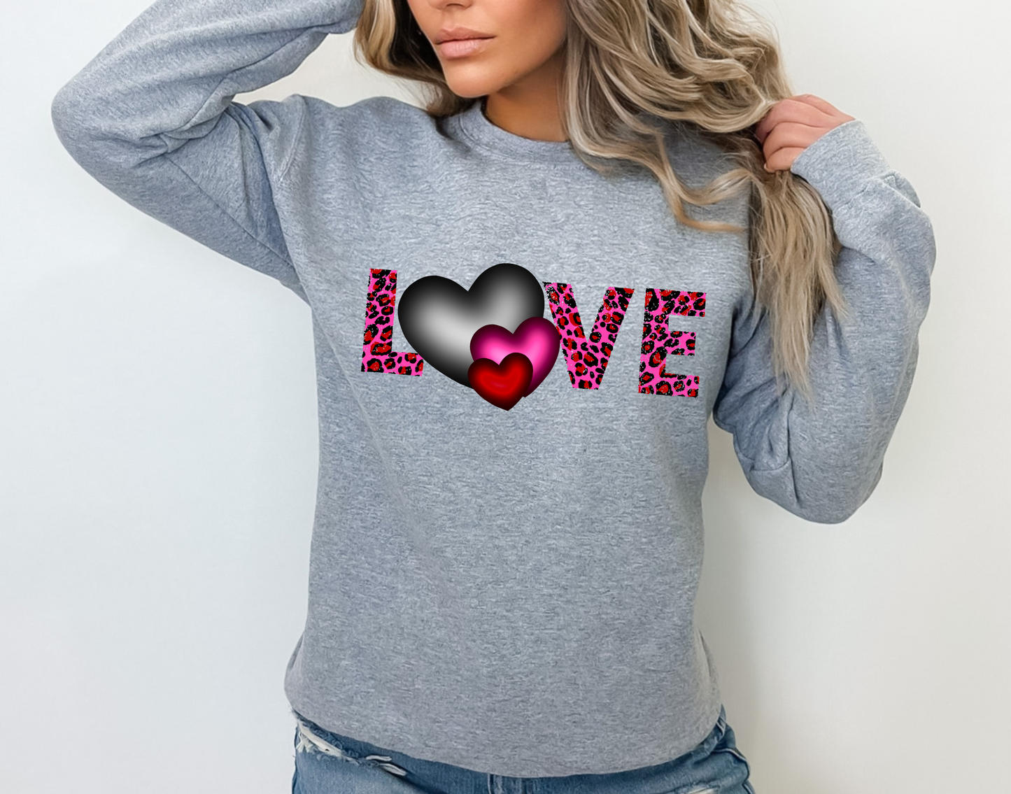 Love, pink cheetah print