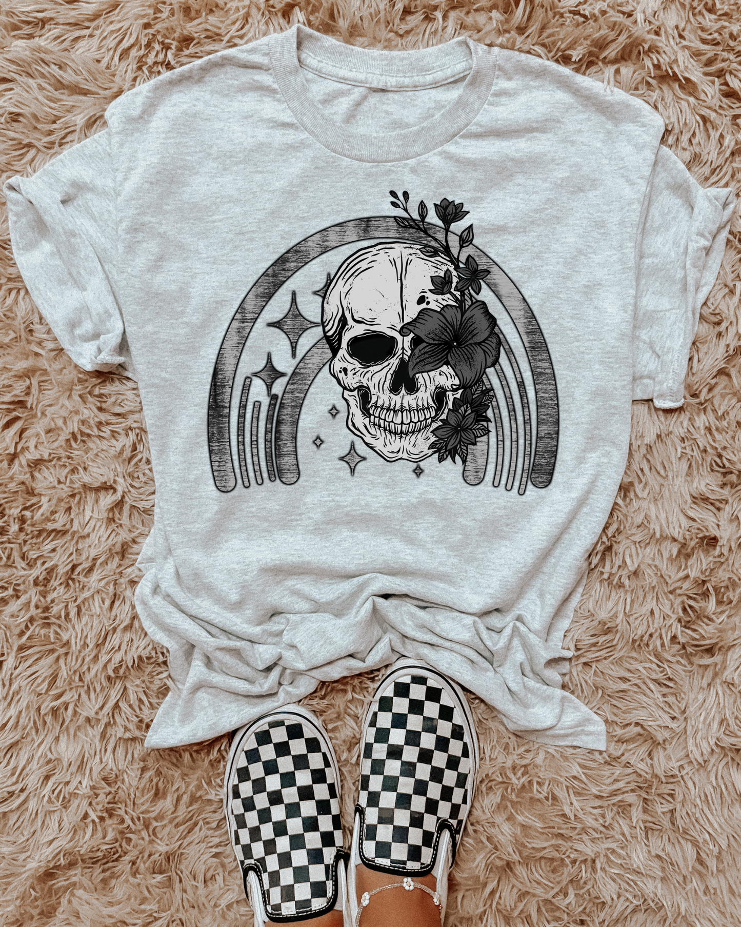 Skull Grey Rainbow