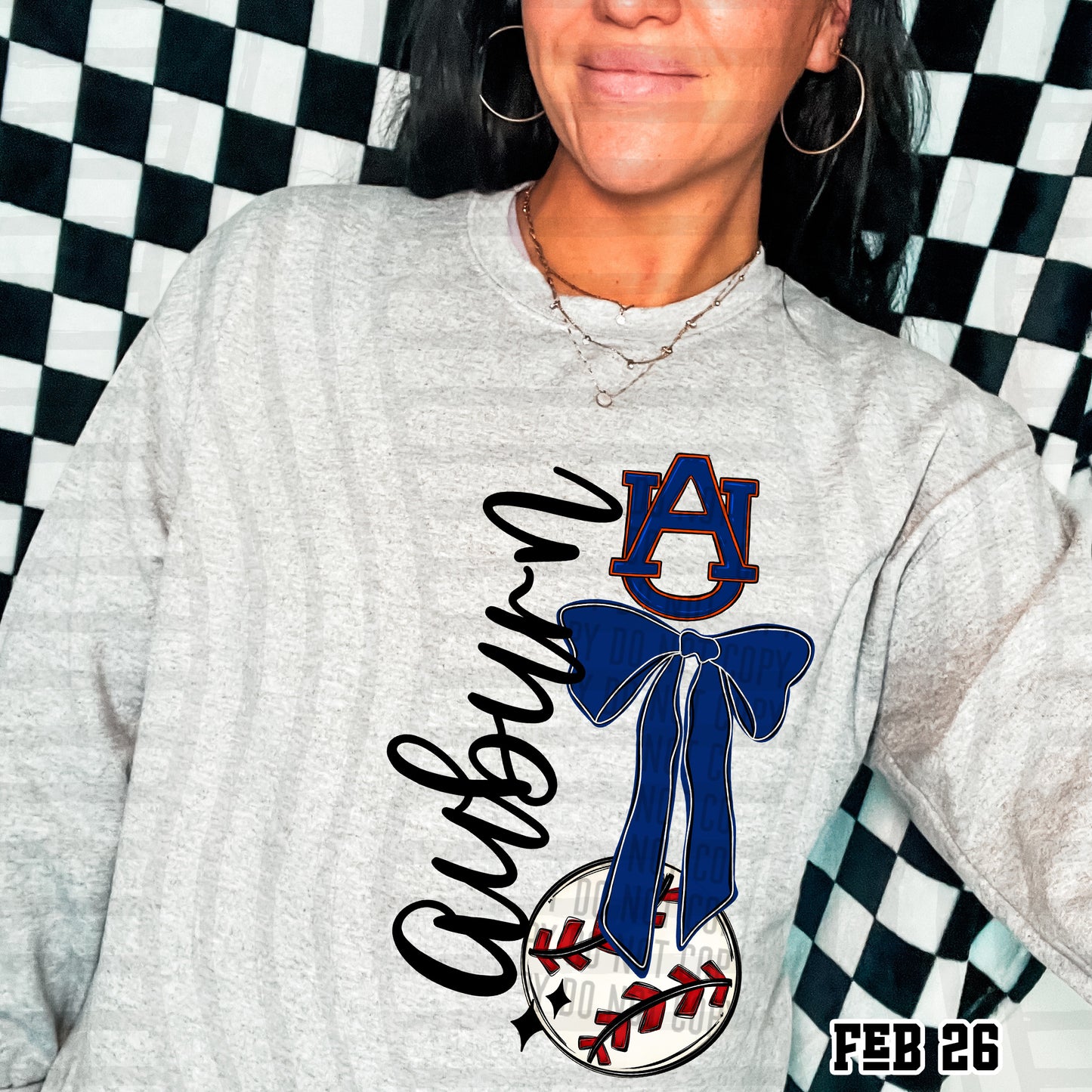 AUBURN TIGERS BASEBALL BOW