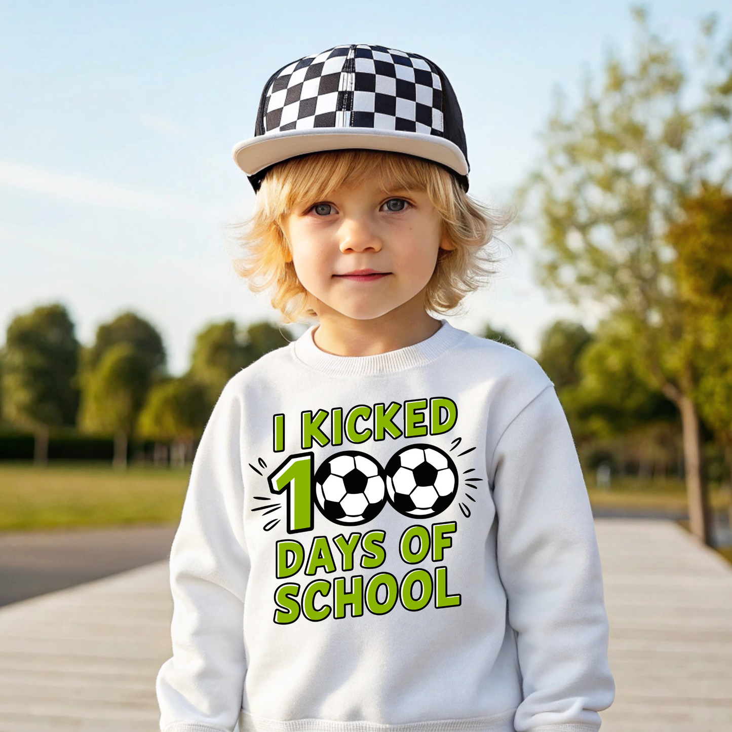 1 kicked 100 days of school soccer