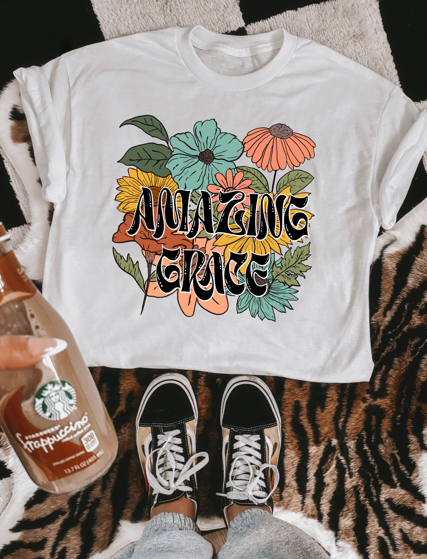 Amazing Grace-Floral Background