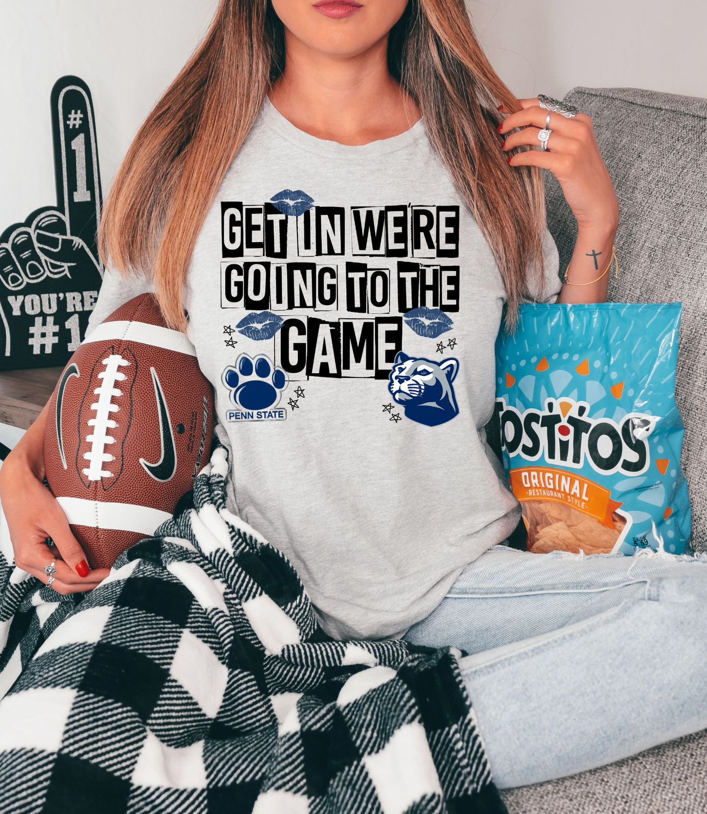 Get in were going to the game- Penn state