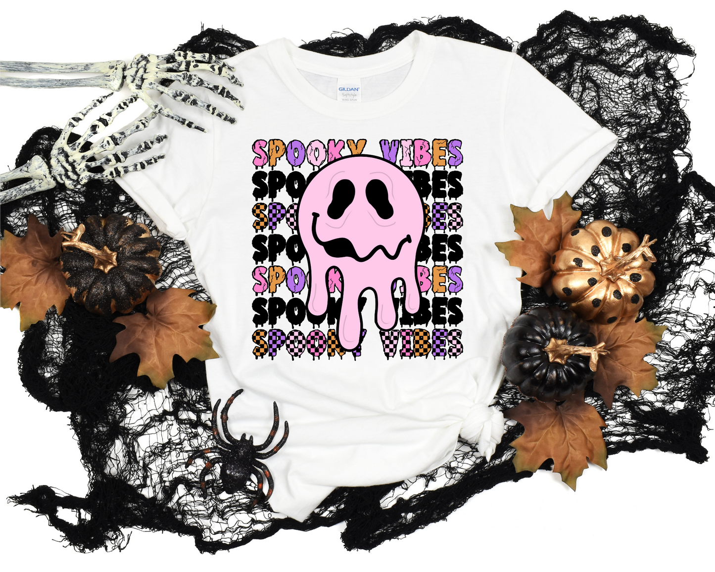 Purple orange spooky vibes ghost drip