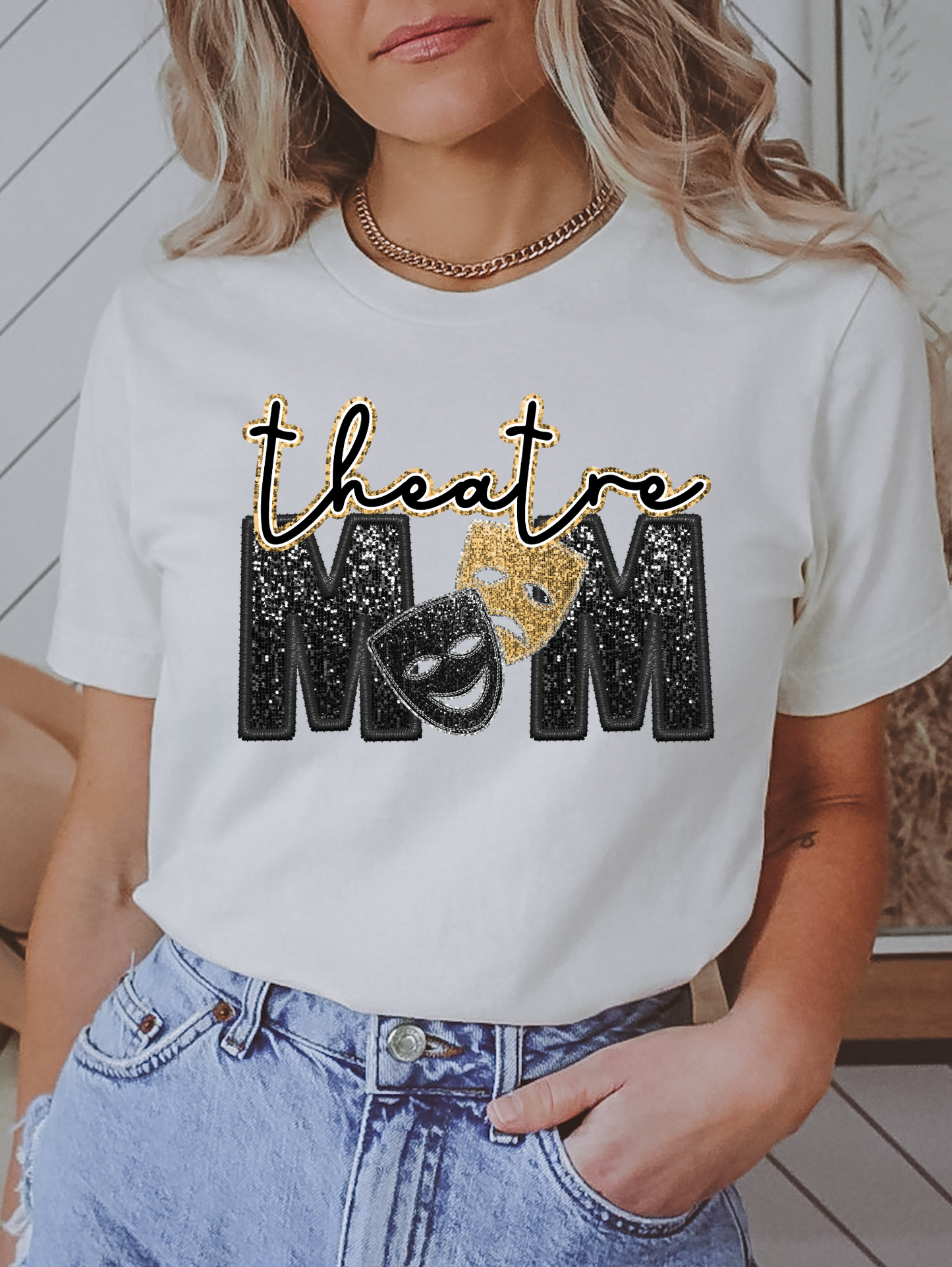 Theatre mom - faux sequin