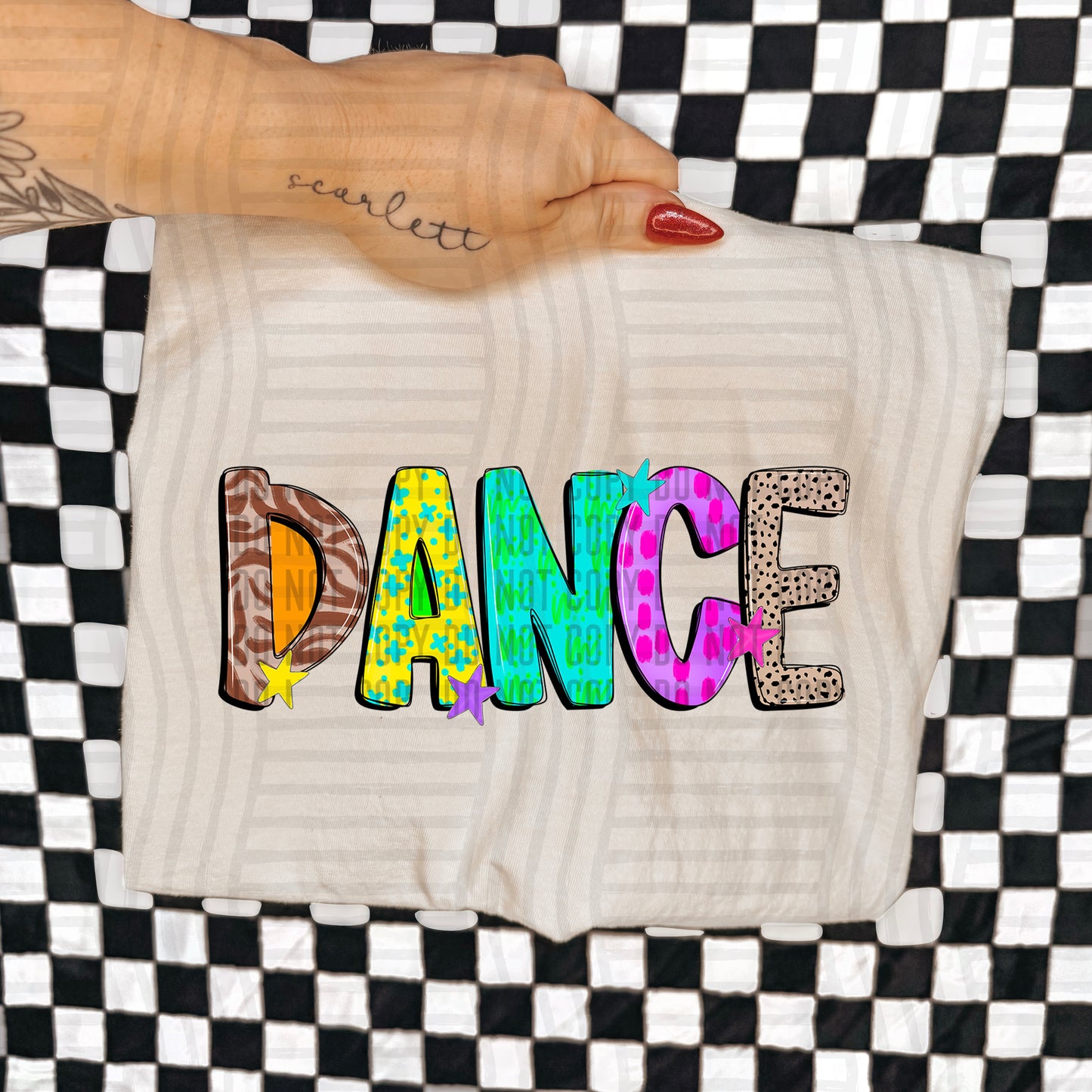 DANCE COLORFUL CHEETAH ZEBRA STARS