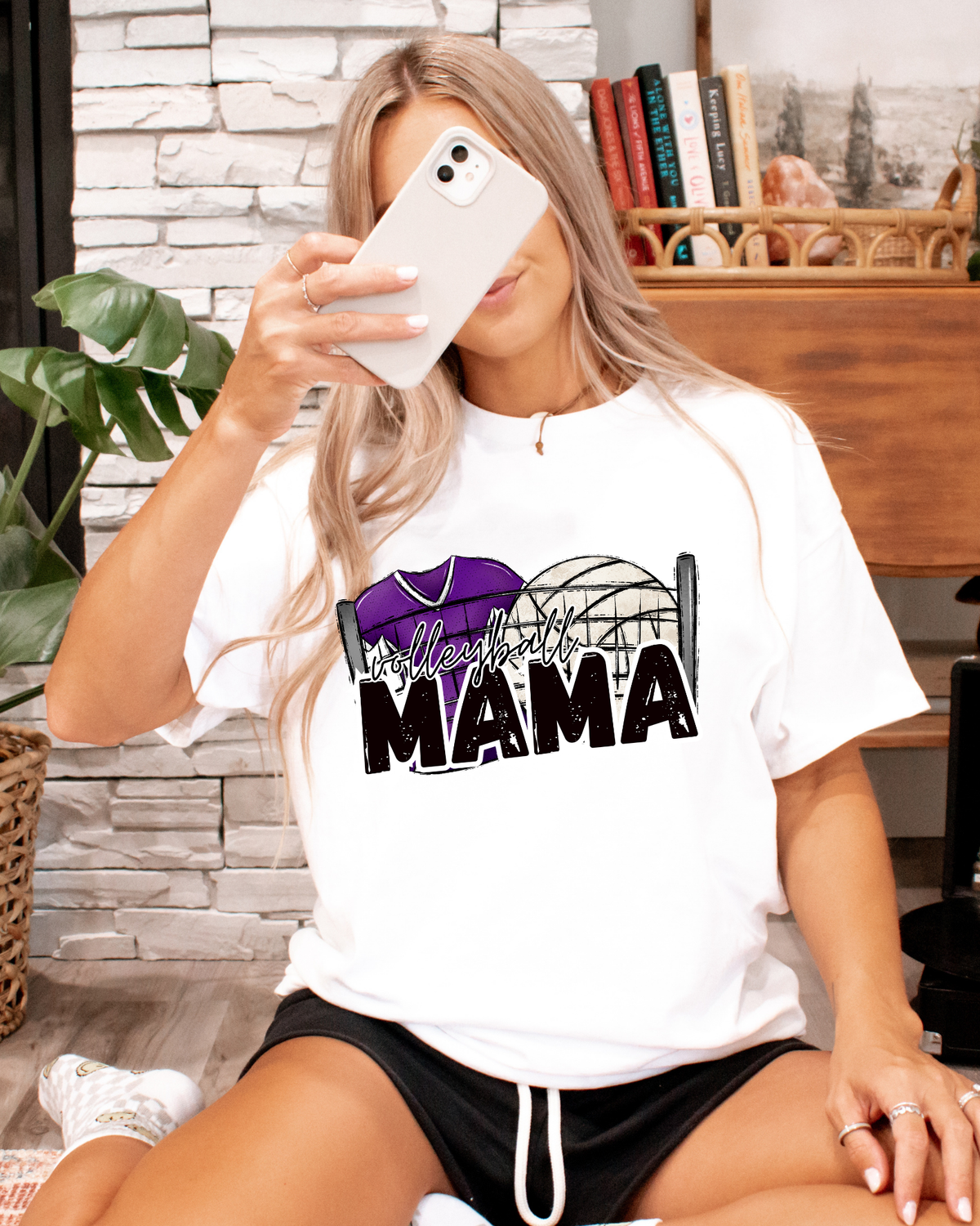 Volleyball Mama (purple jersey)