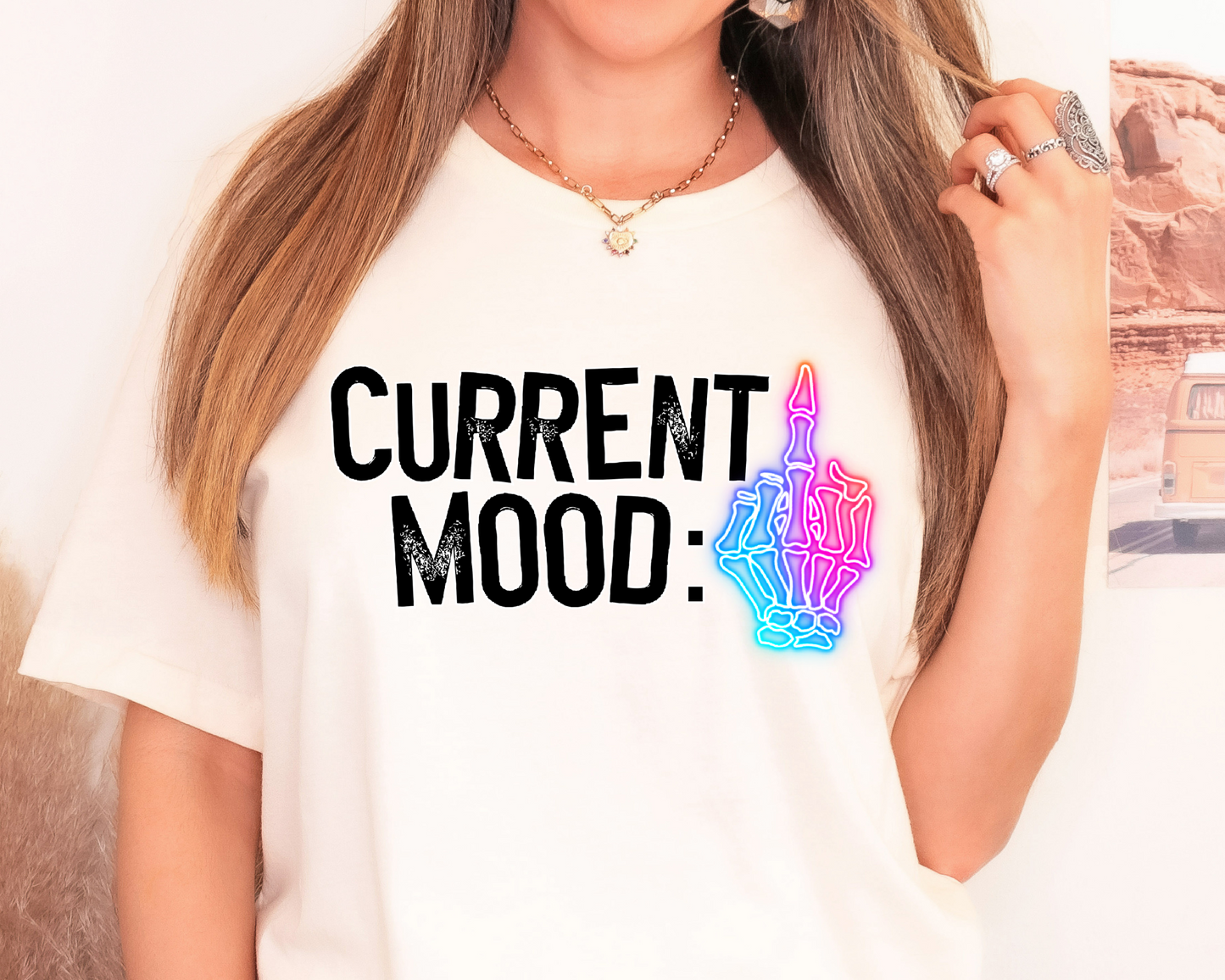 Current mood with neon middle finger