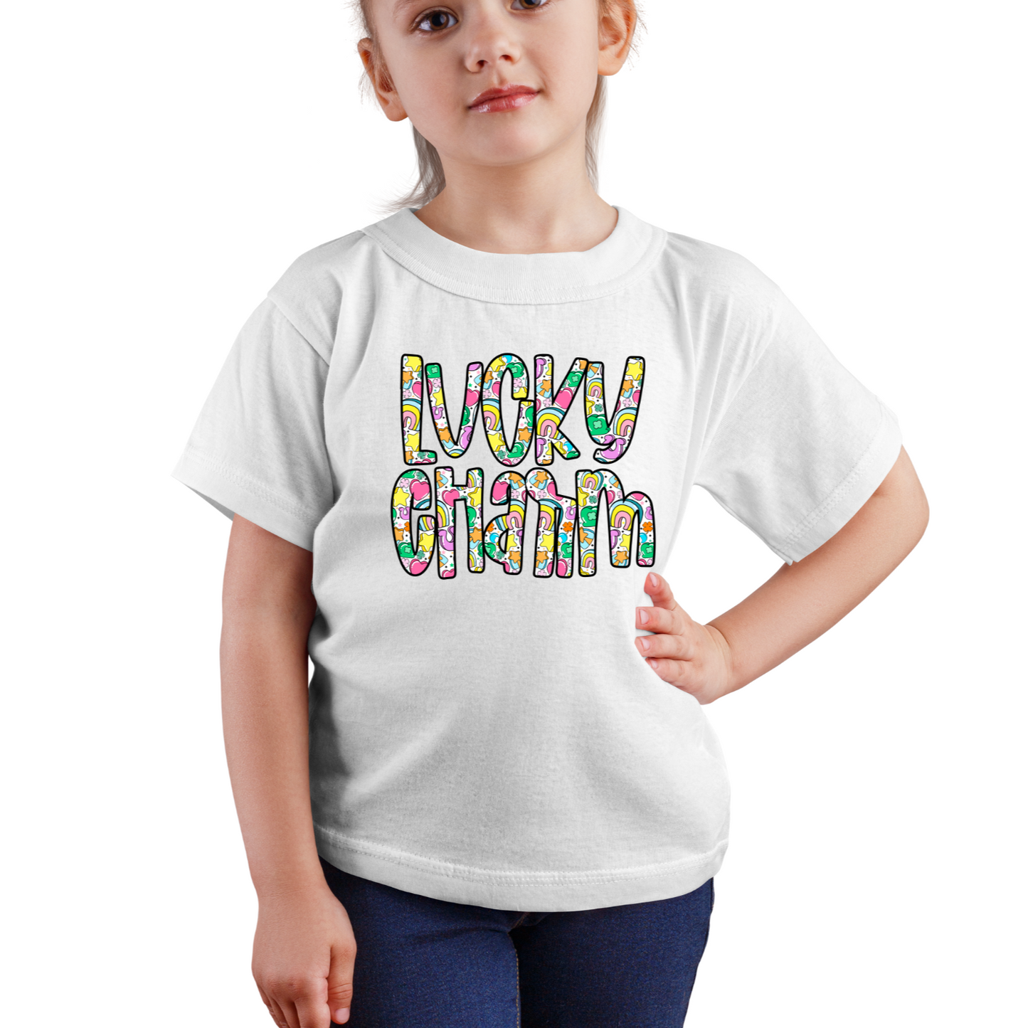 Lucky Charm Pattern Letters- DTF Transfer