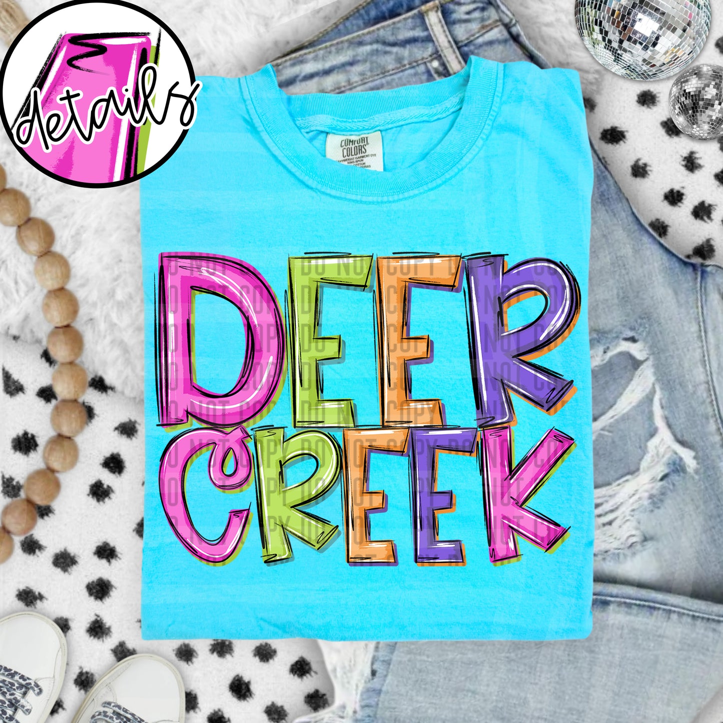 DOODLE COLORFUL DEER CREEK