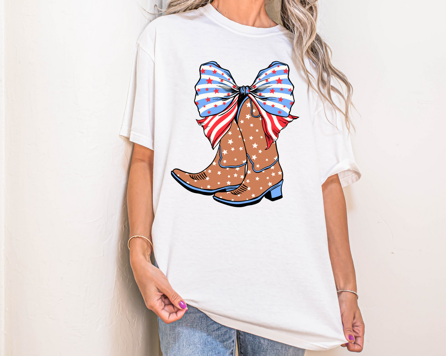 Red/Blue Bow & Boots