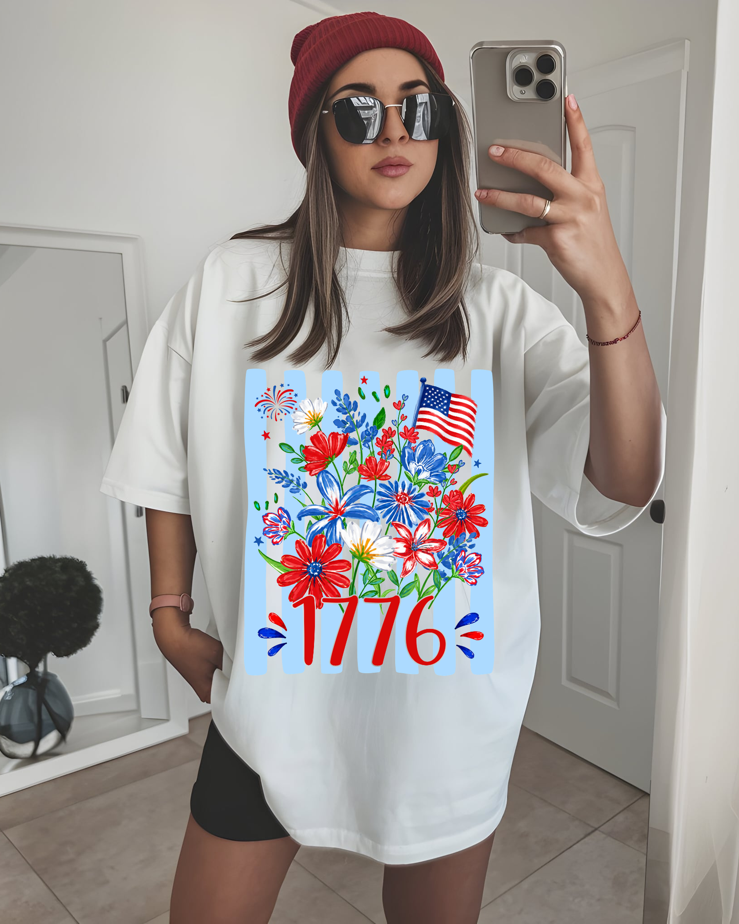 1776 Floral Stripes